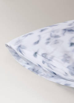 Two faded floral percale pillowcases 50x75 cm — Blue 3