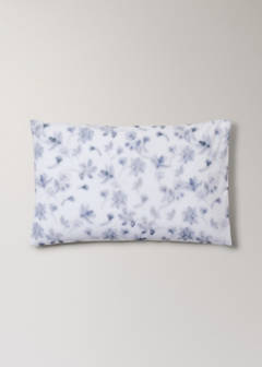 Two faded floral percale pillowcases 50x75 cm — Blue 6