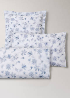 Two faded floral percale pillowcases 60x60 cm — Blue 5