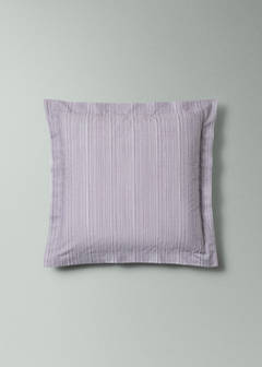 Two decorative floral print pillow covers 60x60 cm — Light/Pastel Purple 6