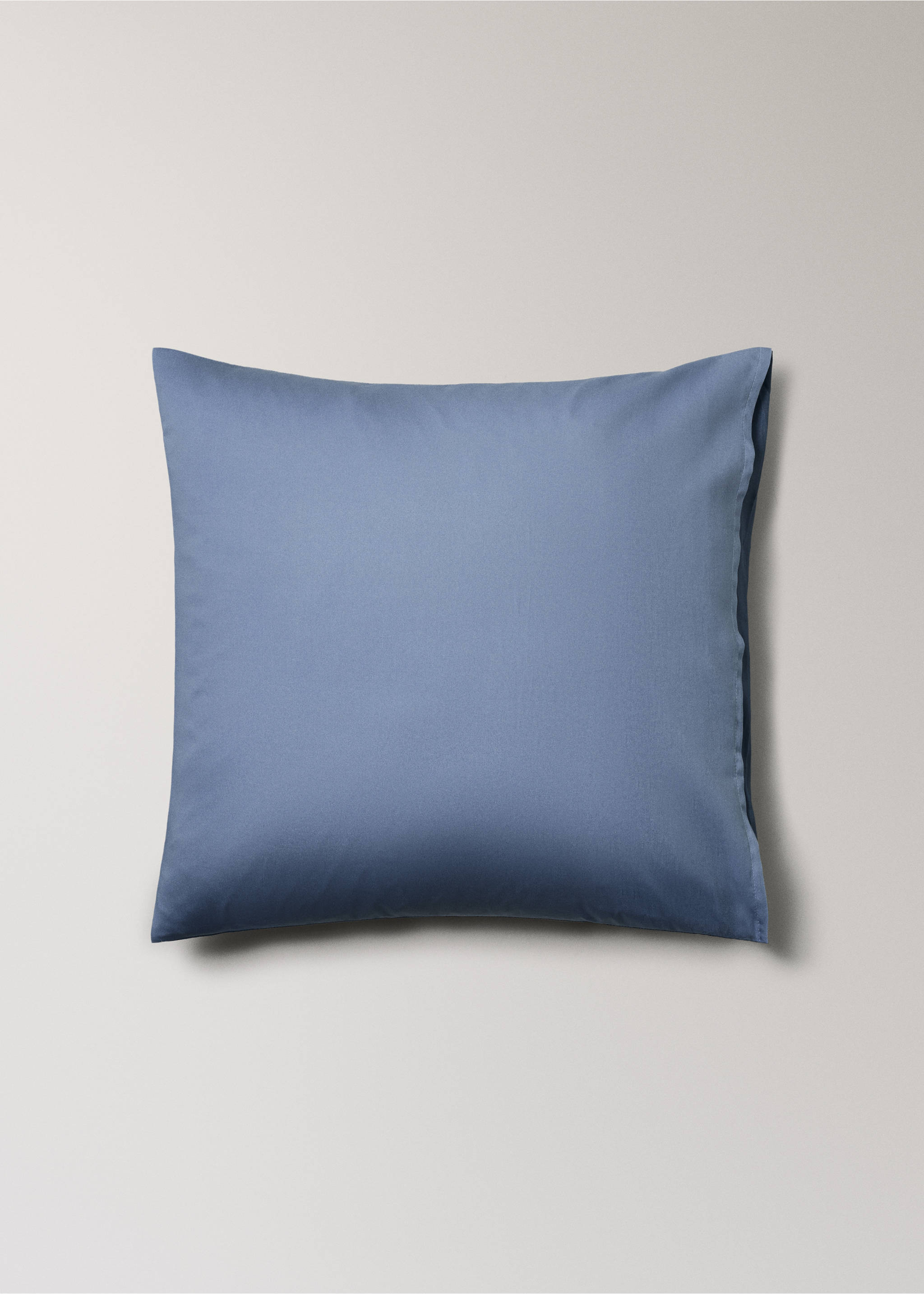 Two 60x60cm cotton satin ombré pillow covers - Details of the article 3, Blue. Ref: 27012976-00.