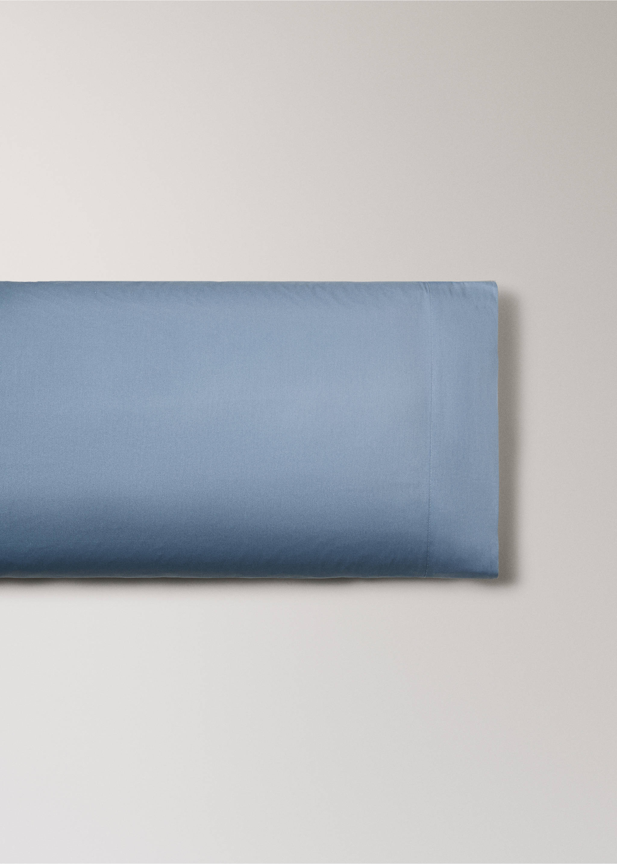 Gradient cotton sateen pillowcase 45x110cm - Article without model, Blue. Ref: 27012978-00.