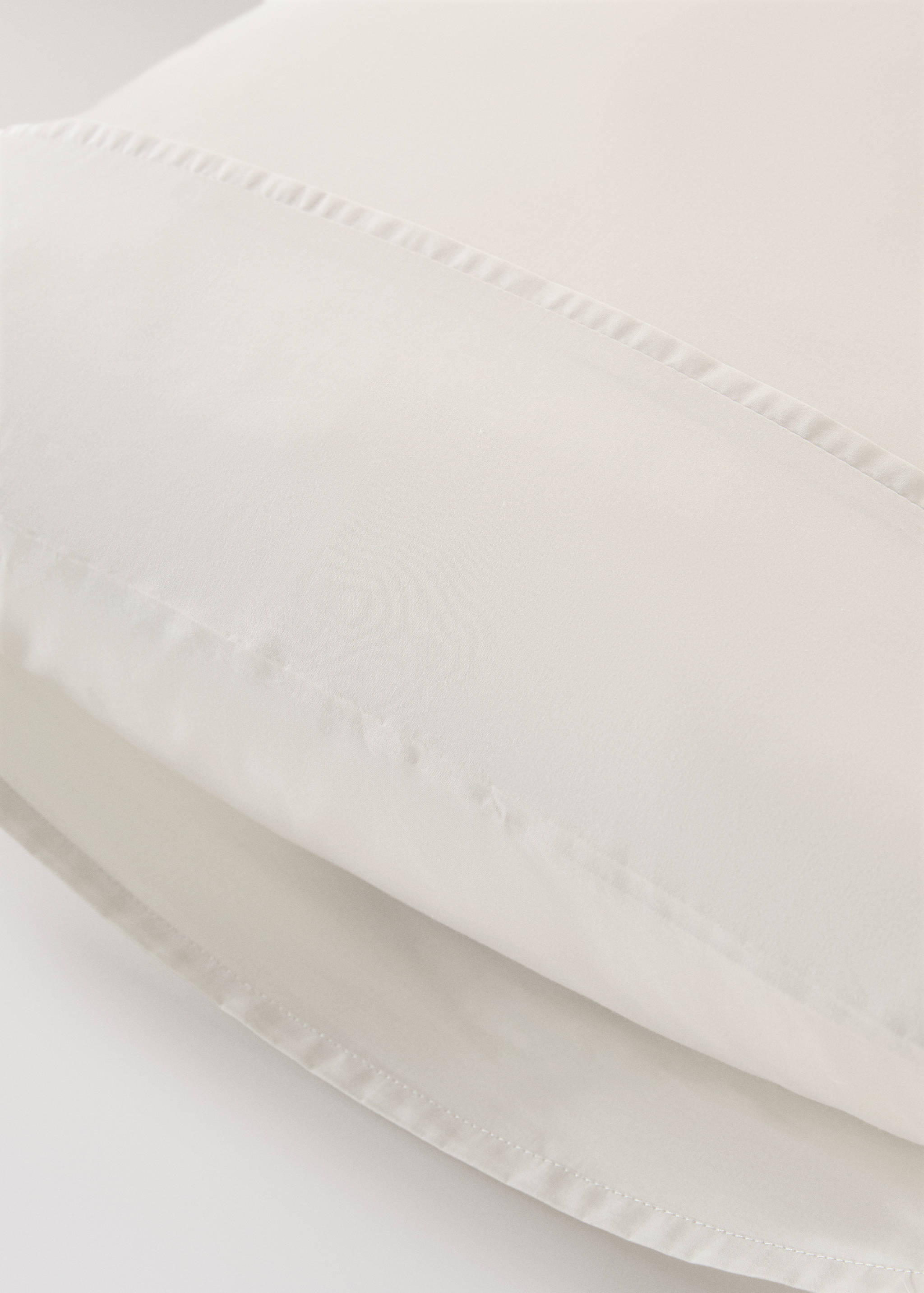 Deux taies d'oreiller percale de coton 300 fils 50x75 cm - Détail de l'article 2