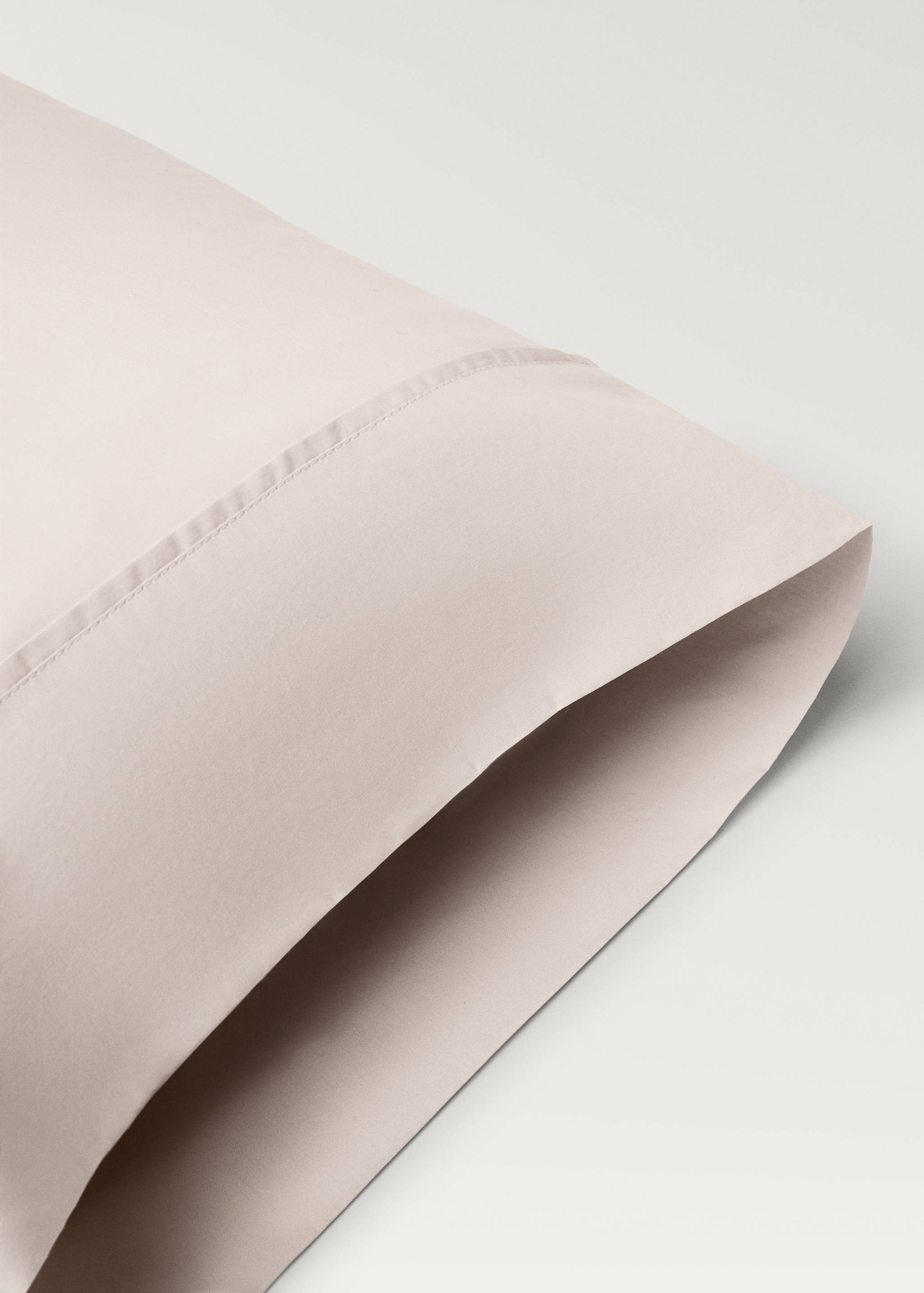 Deux taies d'oreiller percale de coton 300 fils 50x75 cm - Détail de l'article 1