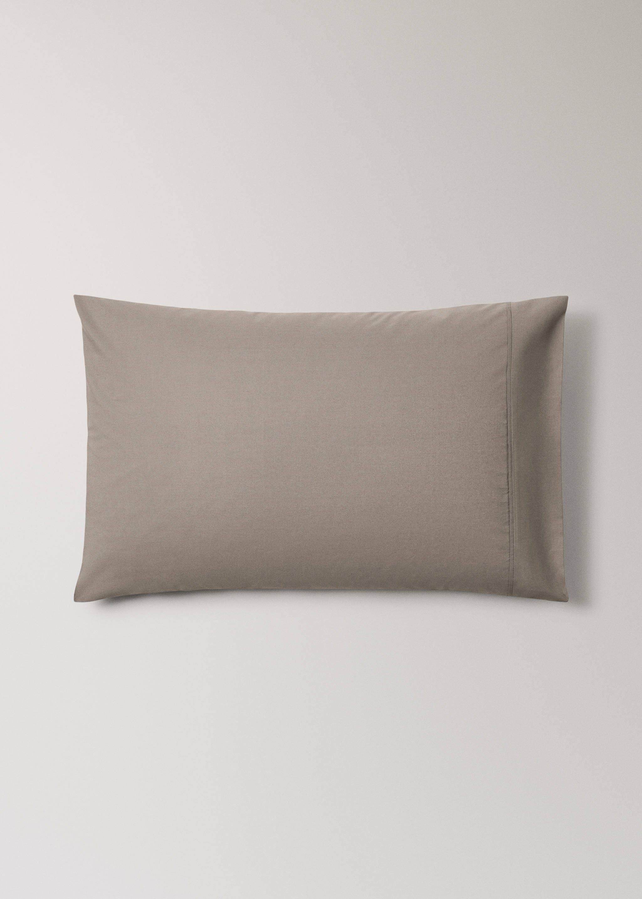 Deux taies d'oreiller percale de coton 300 fils 50x75 cm - Article sans modèle