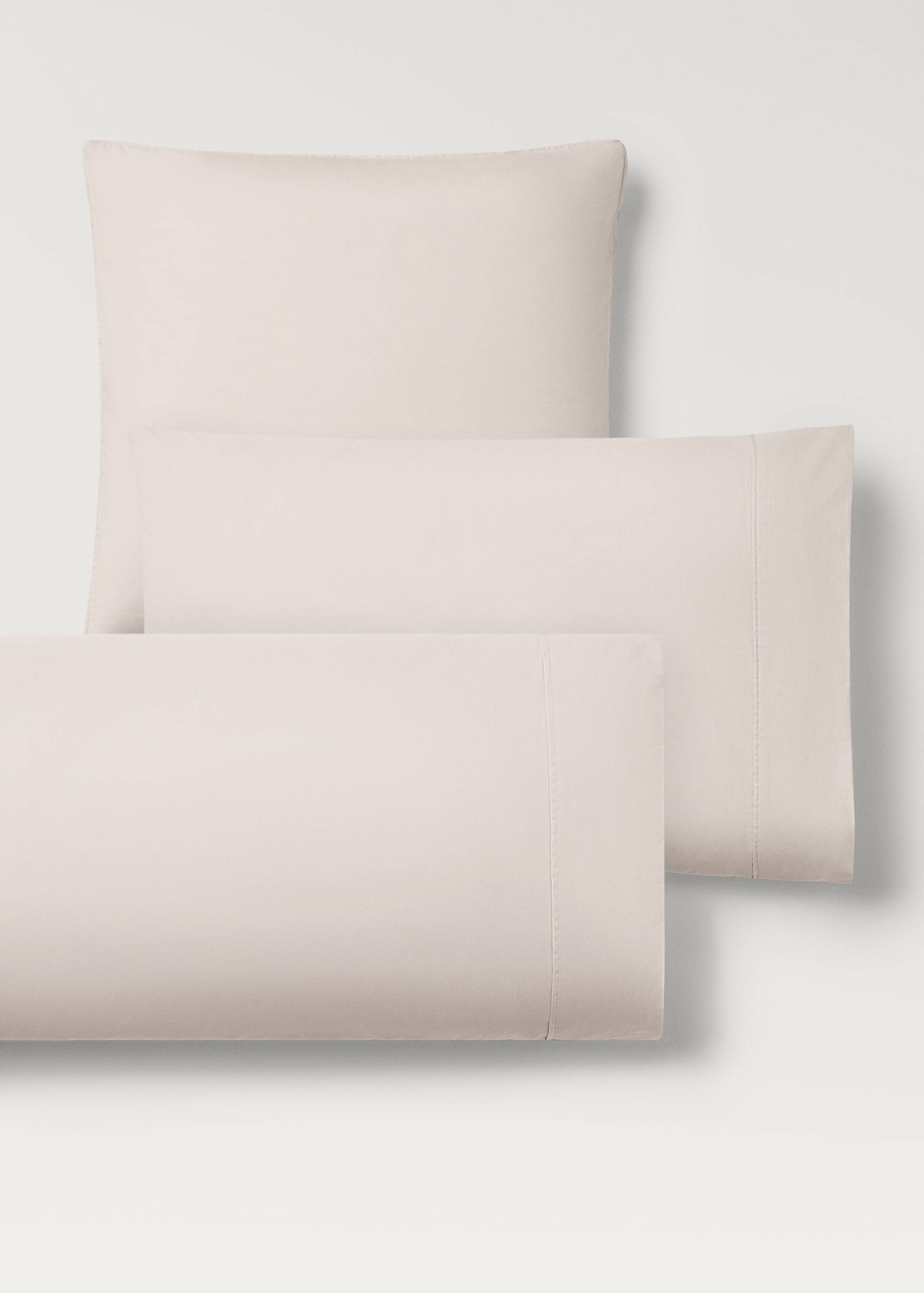 300-thread count cotton percale pillowcase, 45x110 cm - Details of the article 4