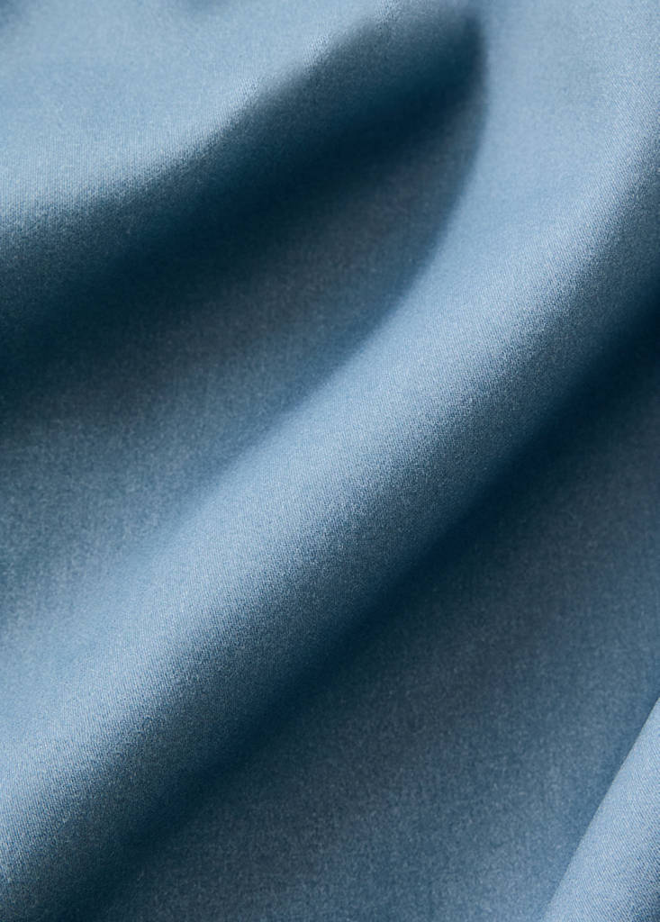 Ombre satin cotton duvet cover for 135/140cm bed — Blue