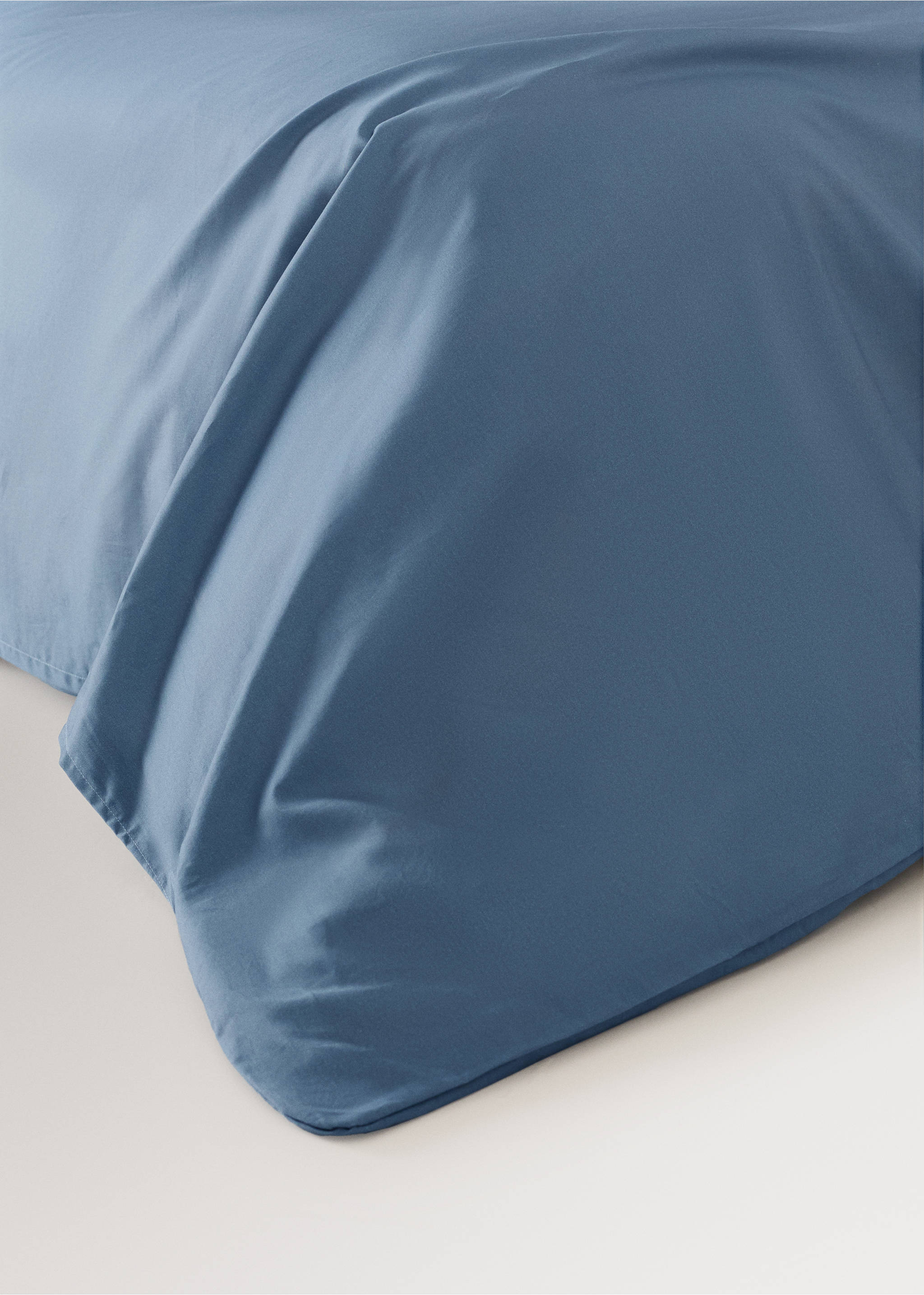 Degraded satin cotton duvet cover for Bed 180/200cm - Details of the article 8, Blue. Ref: 27013054-00.