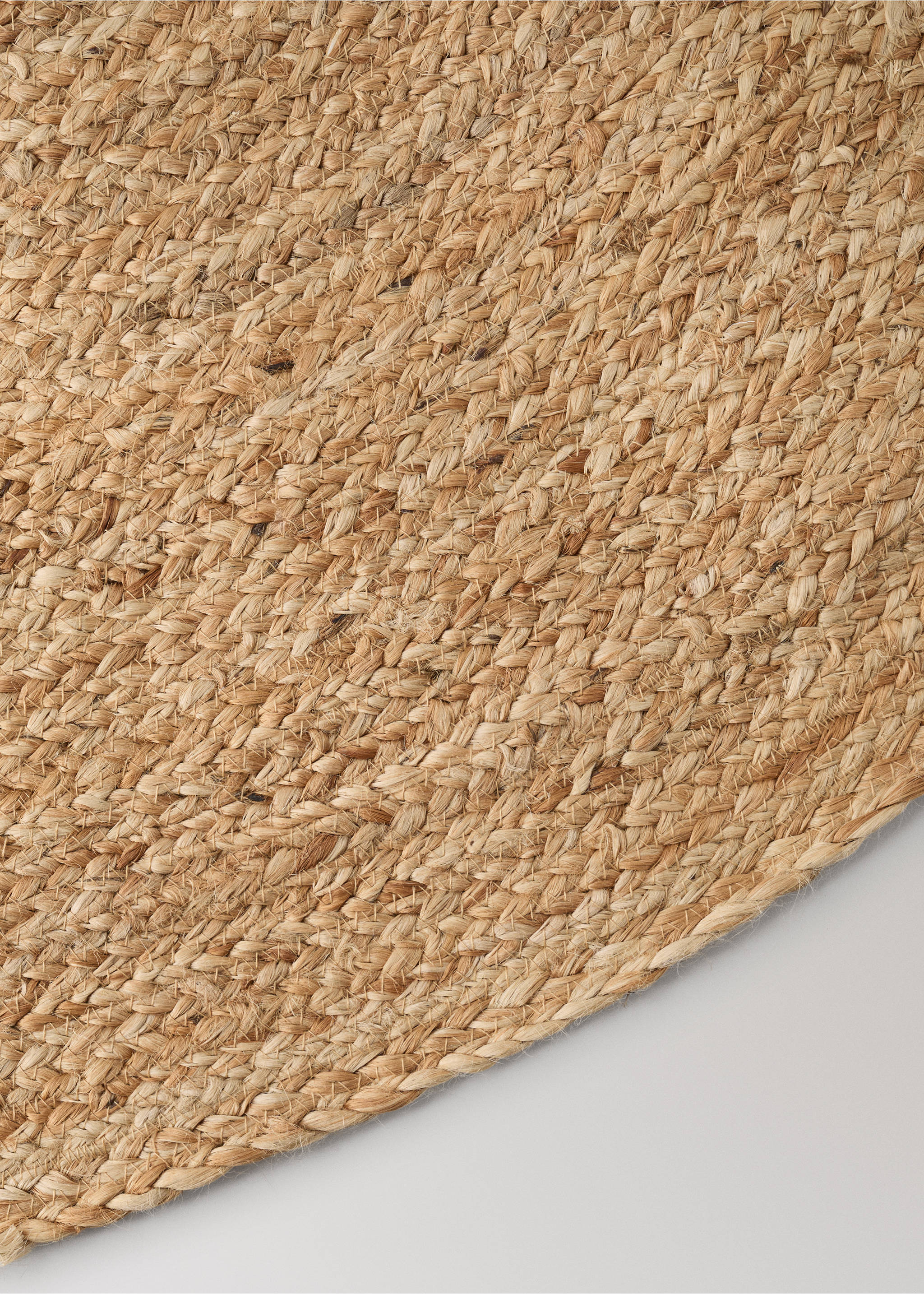 Runder Juteteppich - Detail des Artikels 1, Beige. Ref: 27013278-00.