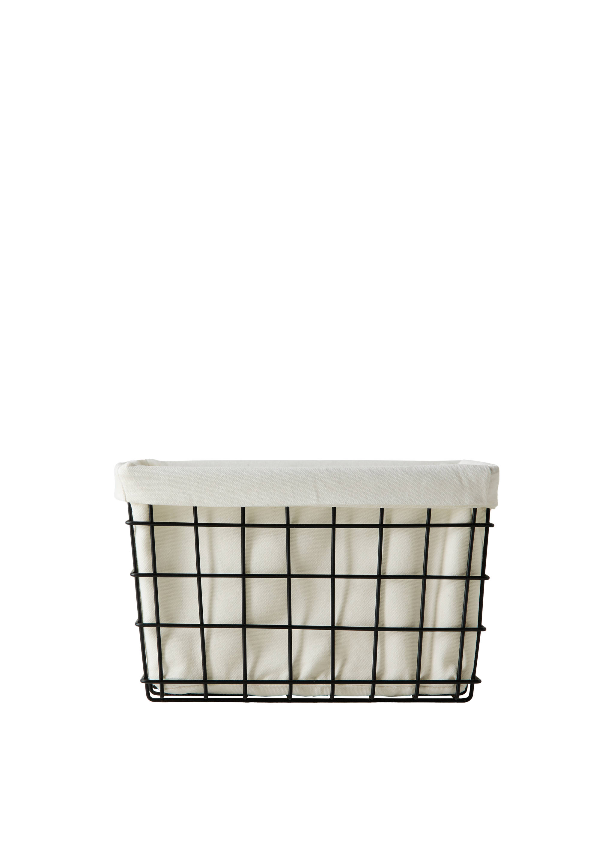Small rectangular basket with lining - Panoramic plane