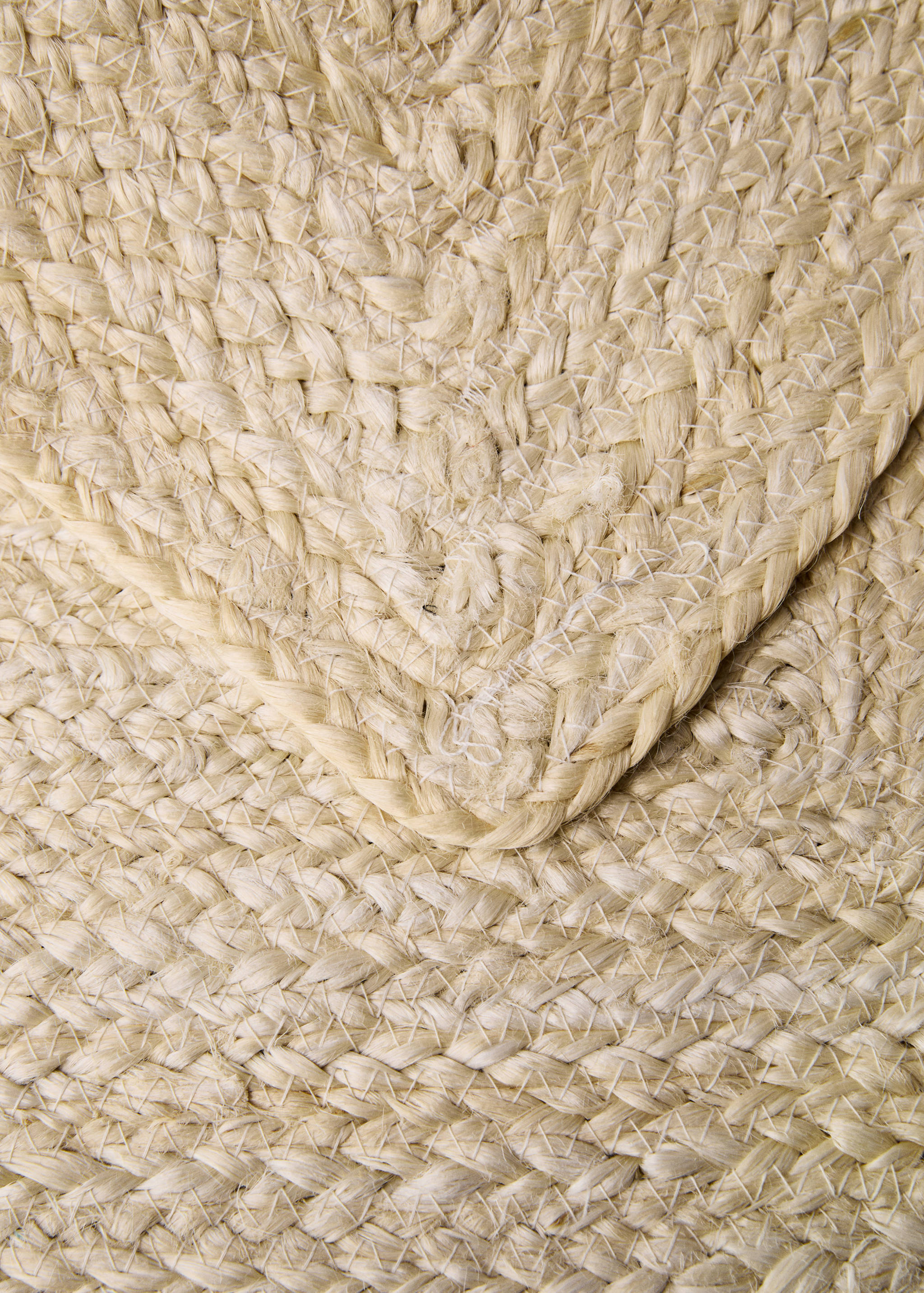 Small bleached braided jute carpet - Details of the article 1