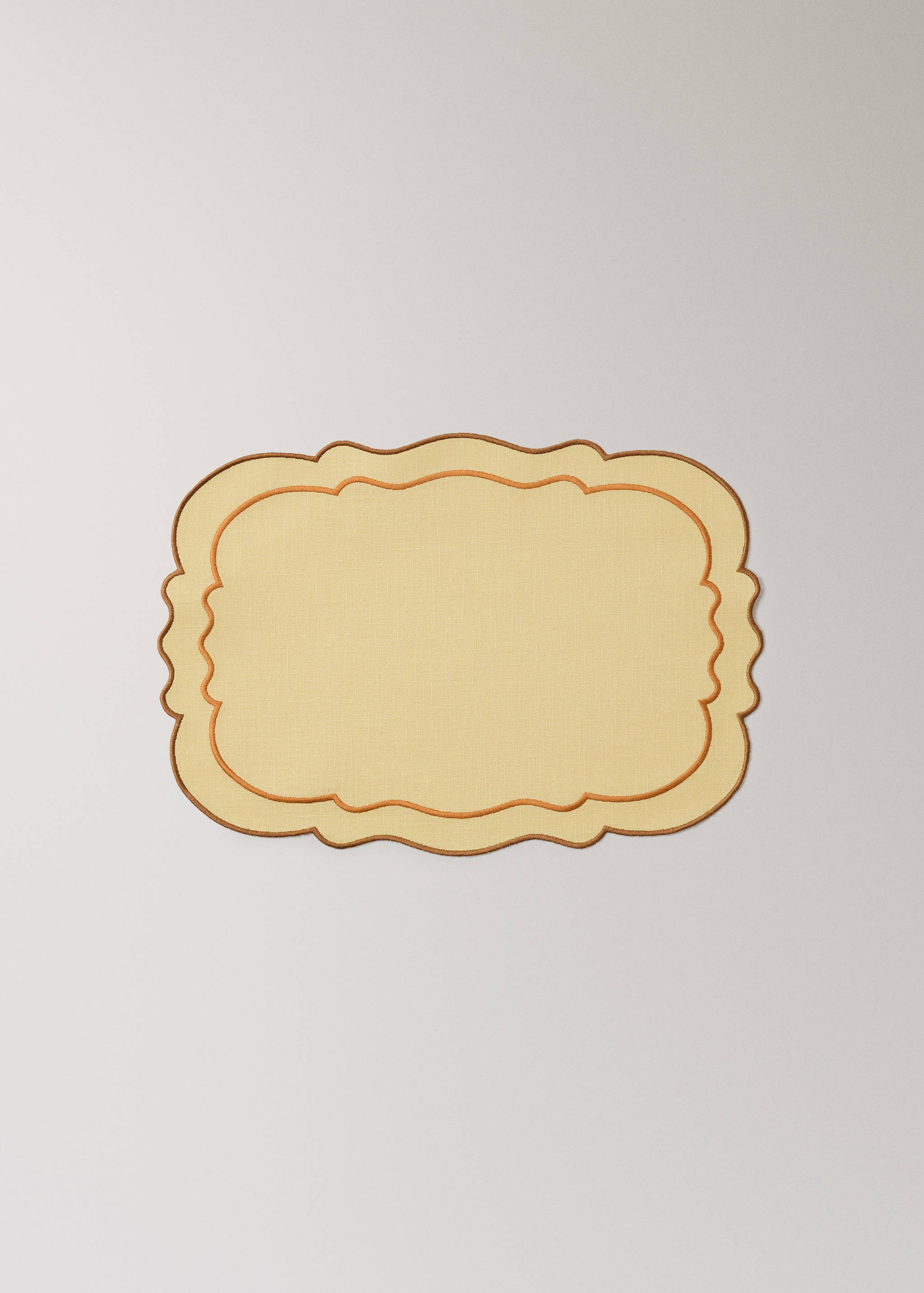 Cotton resin-coated wave placemat - Article without model