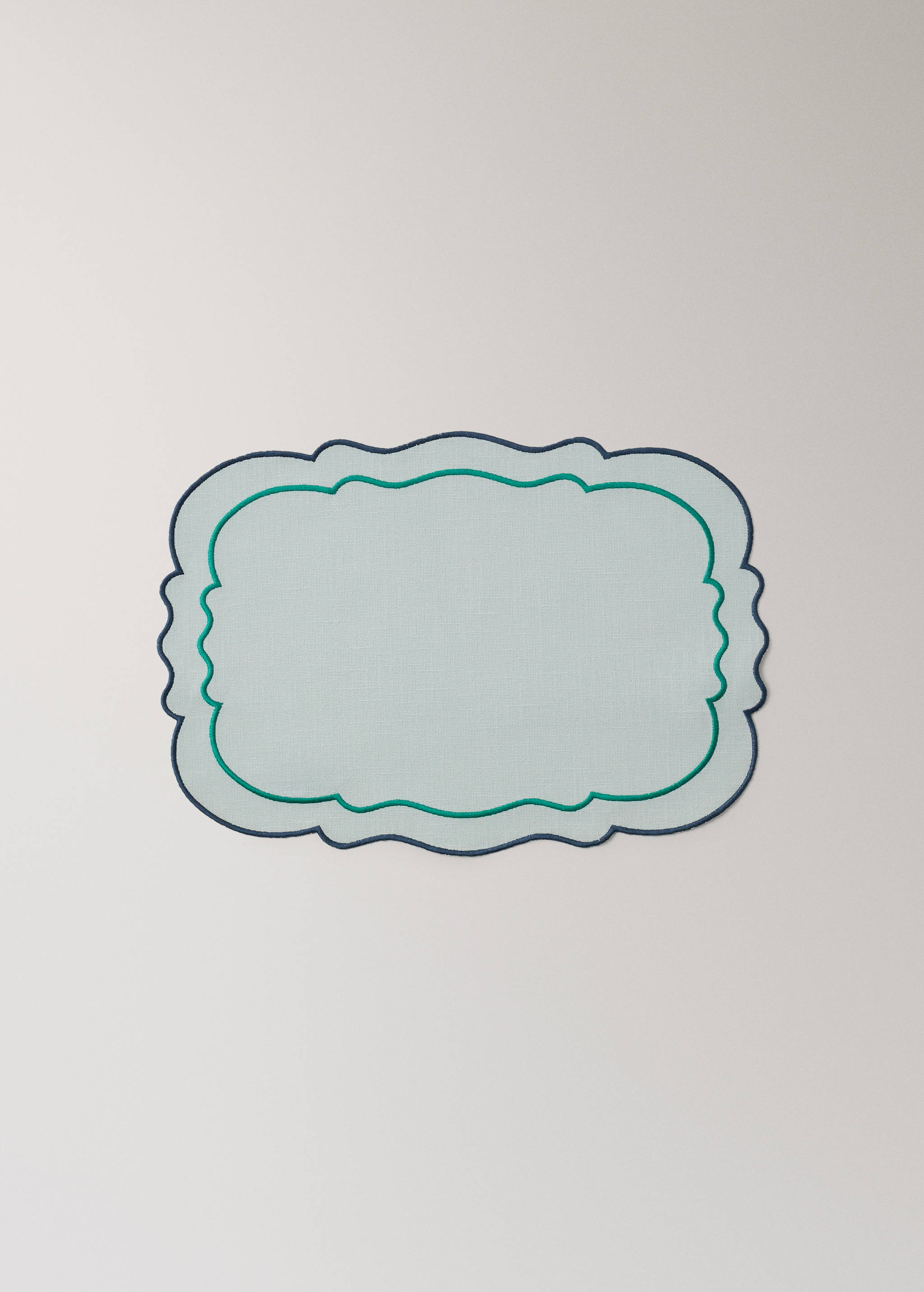 Einzelne Baumwolltischdecke mit Wellen - Artikel ohne Model