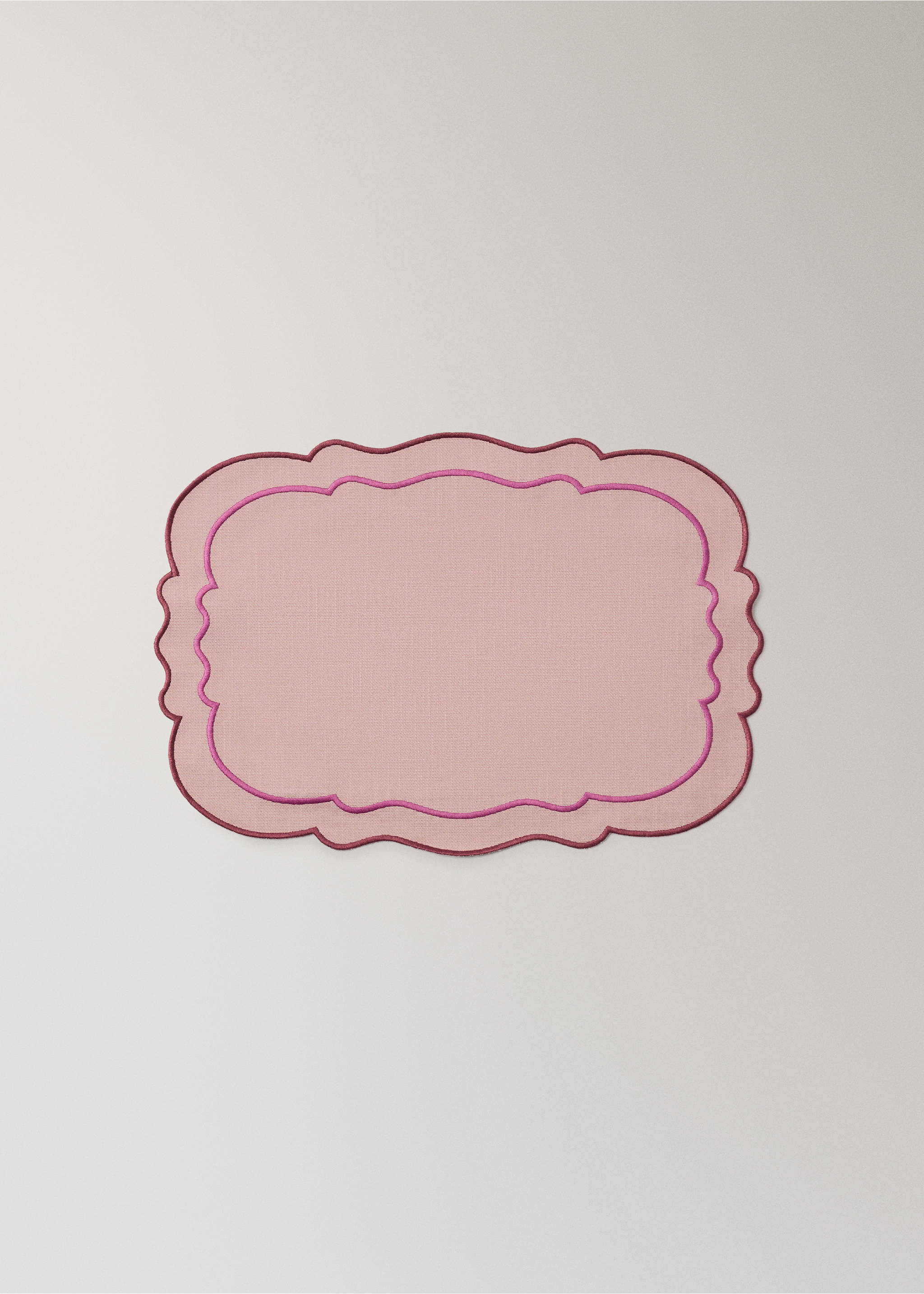Resin cotton tablecloth waves - Article without model, Pink. Ref: 27013295-00.