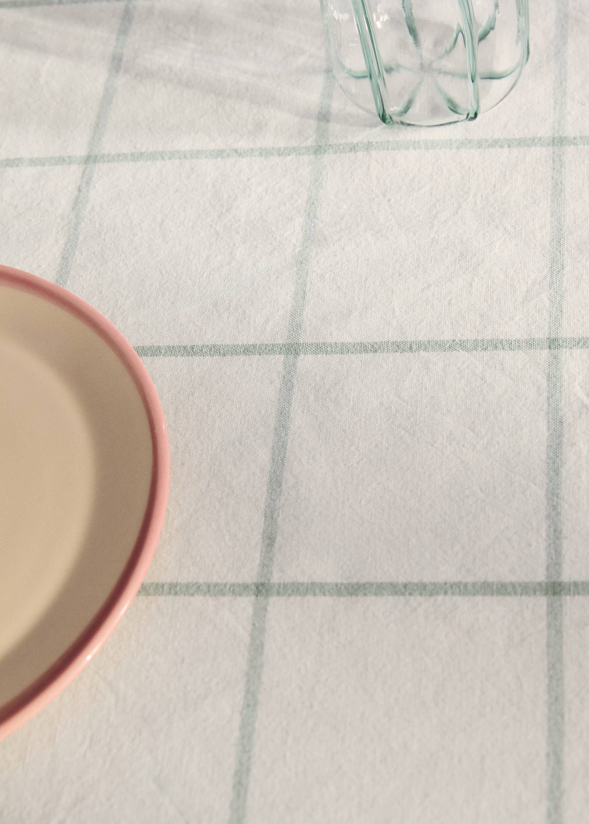 100% cotton contrast stripe tablecloth for 6 to 8 diners - Details of the article 7