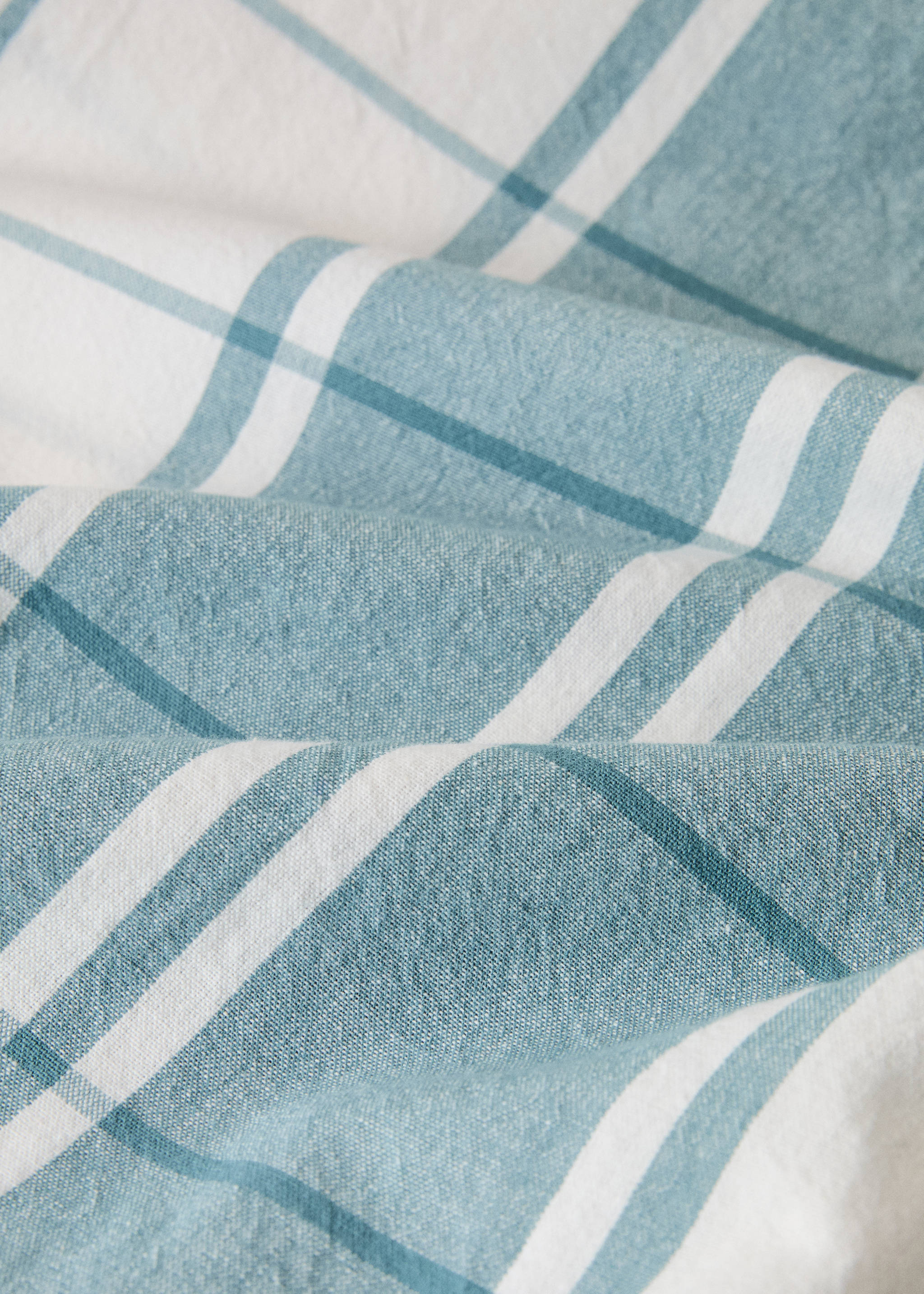 Nappe 100 % coton à rayures contraste pour 6 à 8 convives - Détail de l'article 2