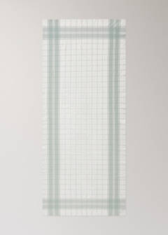 100% cotton yarn-dyed check tablecloth for 2 to 4 people — Mint Green 5