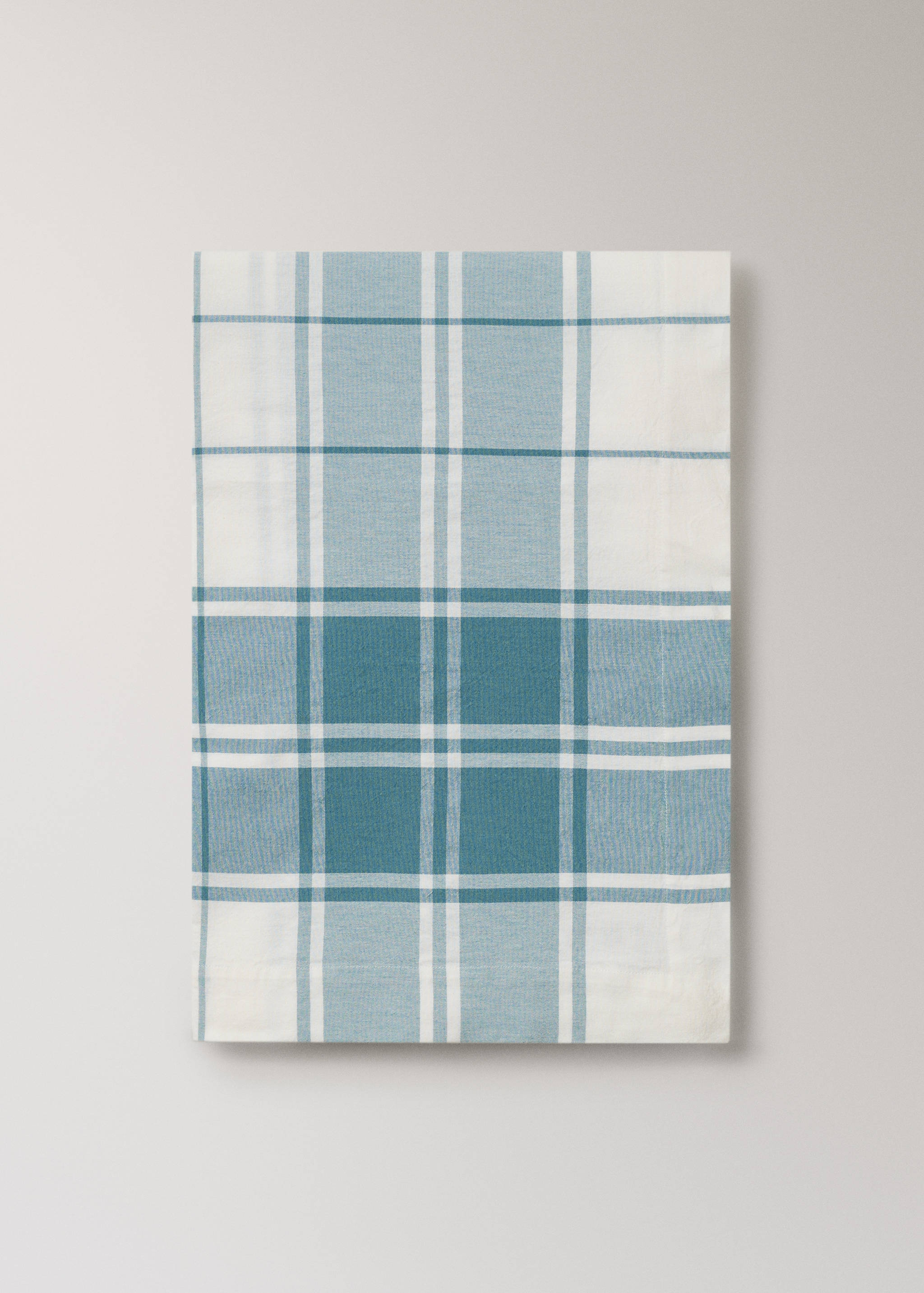 100% cotton tablecloth with contrasting stripes for 2 to 4 people - Article without model