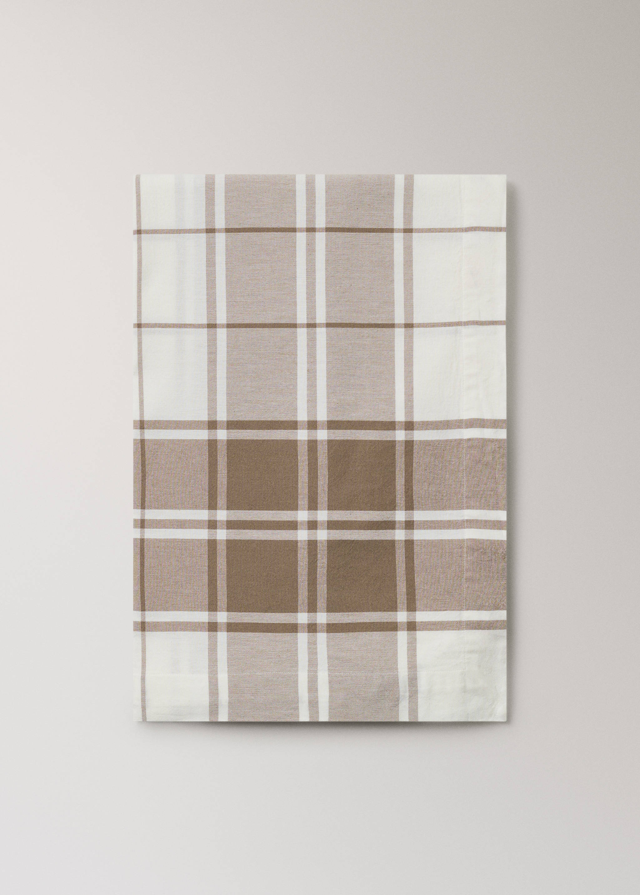 100% cotton tablecloth with contrasting stripes for 2 to 4 people - Article without model