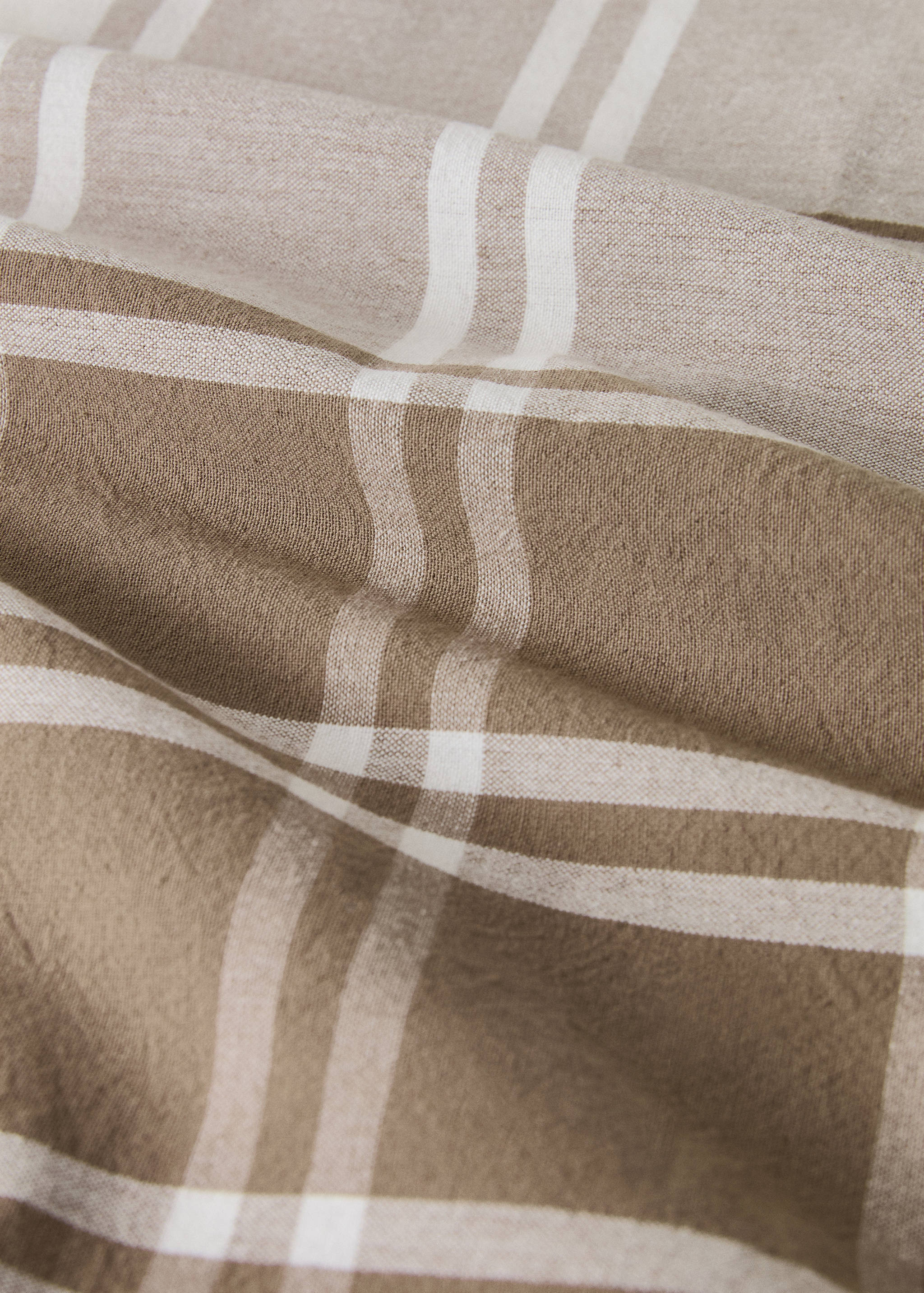 100% cotton tablecloth with contrasting stripes for 2 to 4 people - Details of the article 2