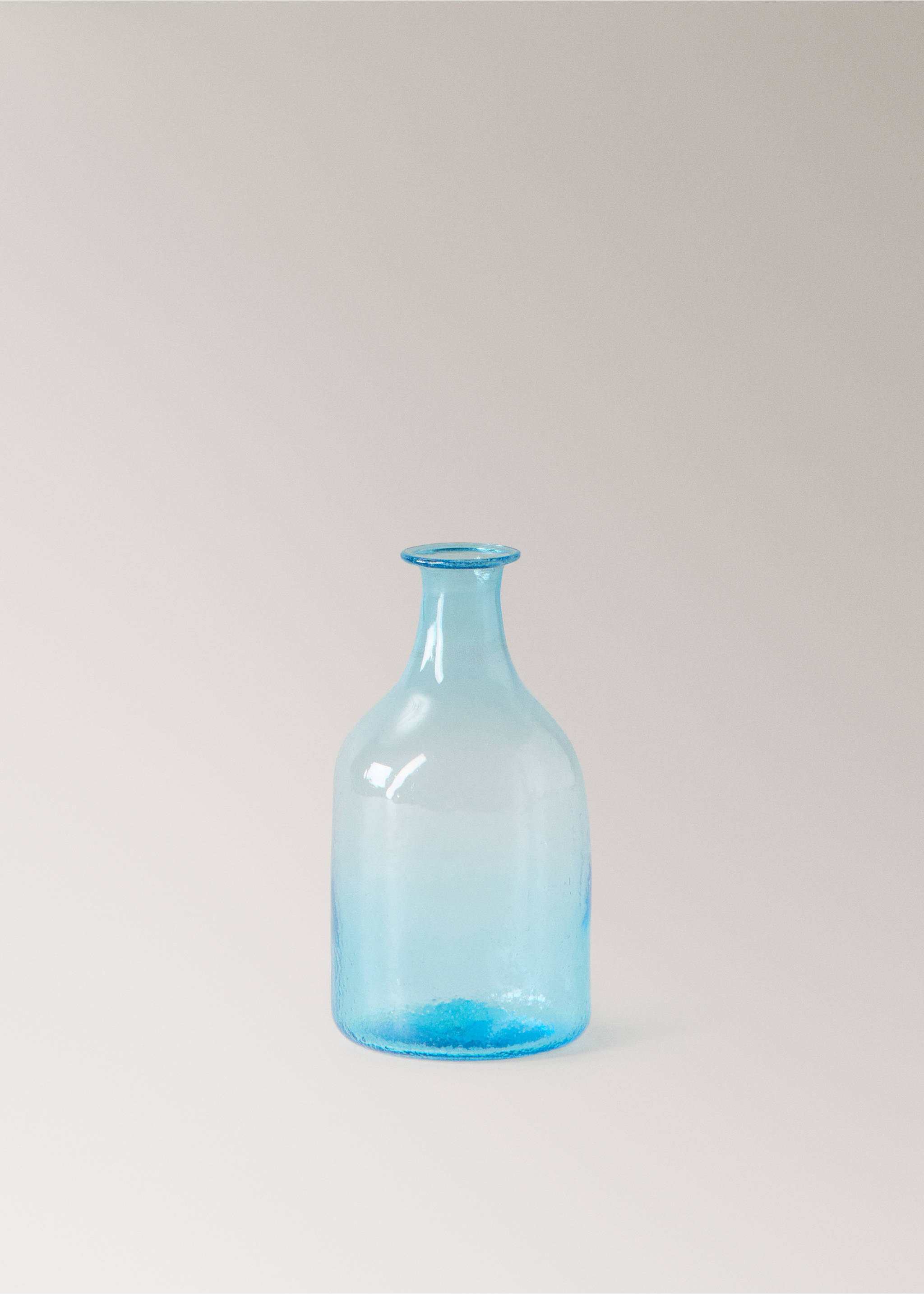 Extra small bubble glass vase - Article without model, Aqua Green. Ref: 27013301-00.