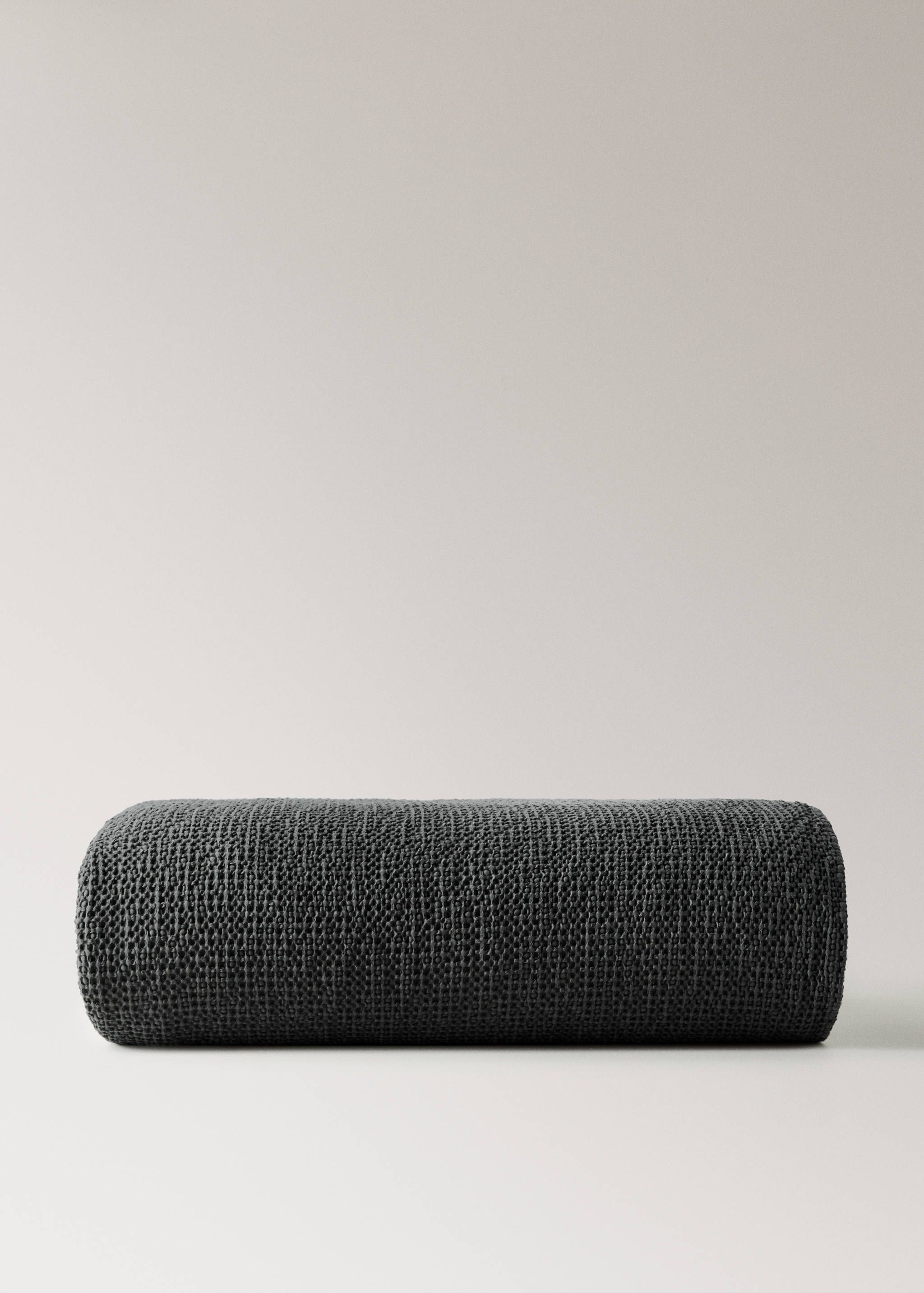 Garment-dyed waffle cotton bedspread for 130/150 cm bed - Article without model