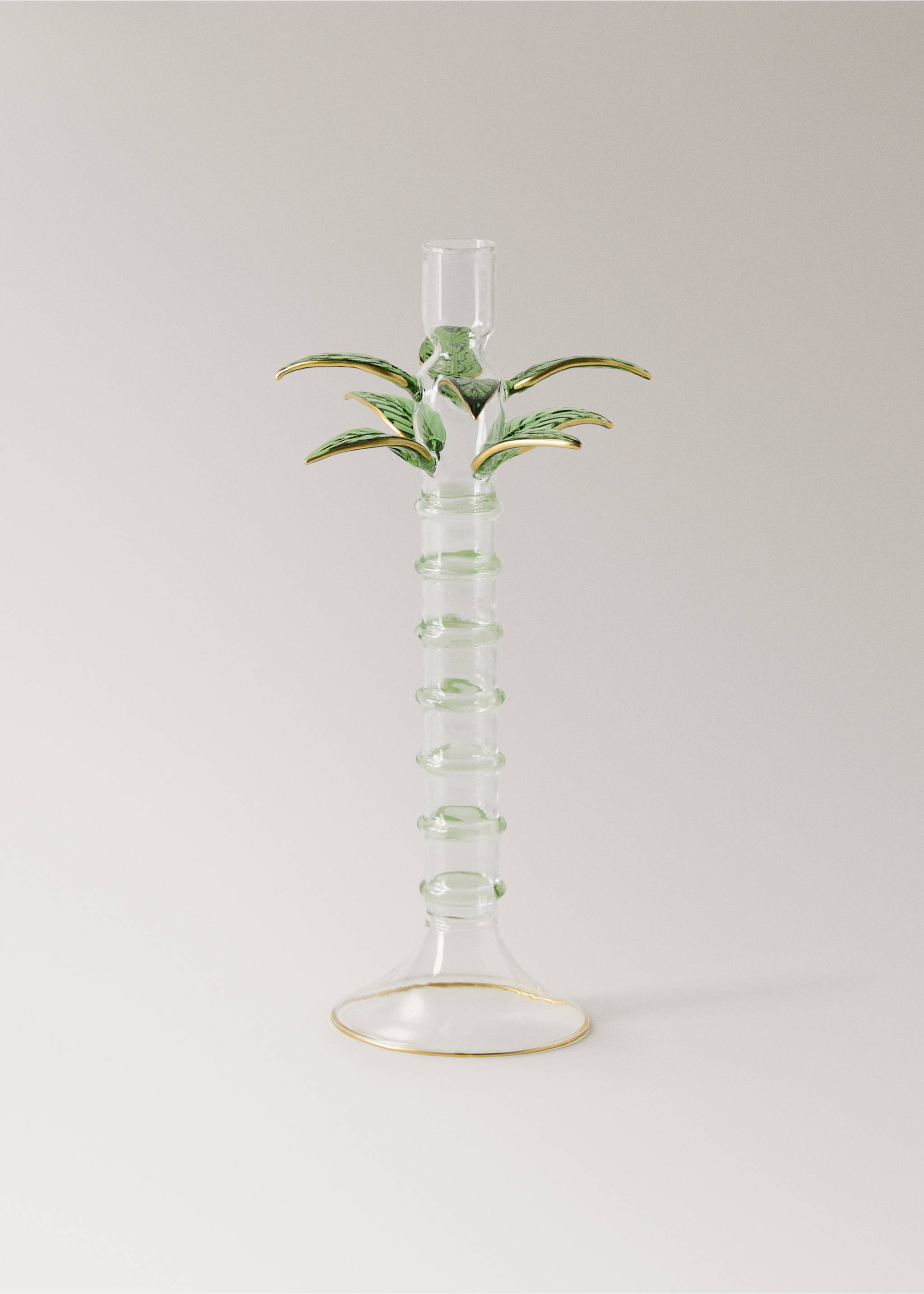 Κηροπήγιο από βοριοπυριτικό γυαλί φοίνικας ψηλό - Προϊόν χωρίς μοντέλο, Πράσινο. Ref: 27013311-00.
