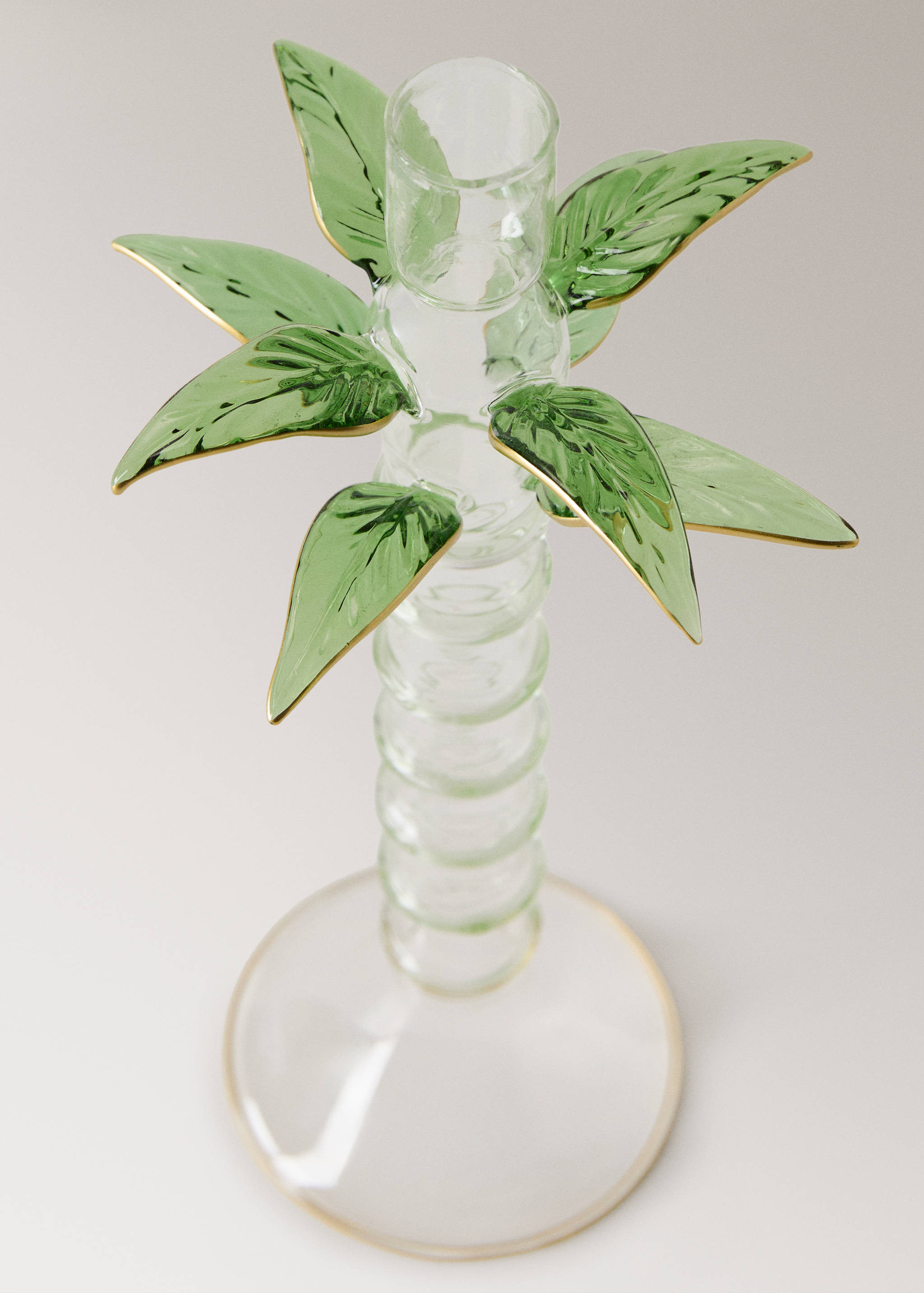 Κηροπήγιο από βοριοπυριτικό γυαλί φοίνικας ψηλό - Λεπτομέρεια του προϊόντος 2