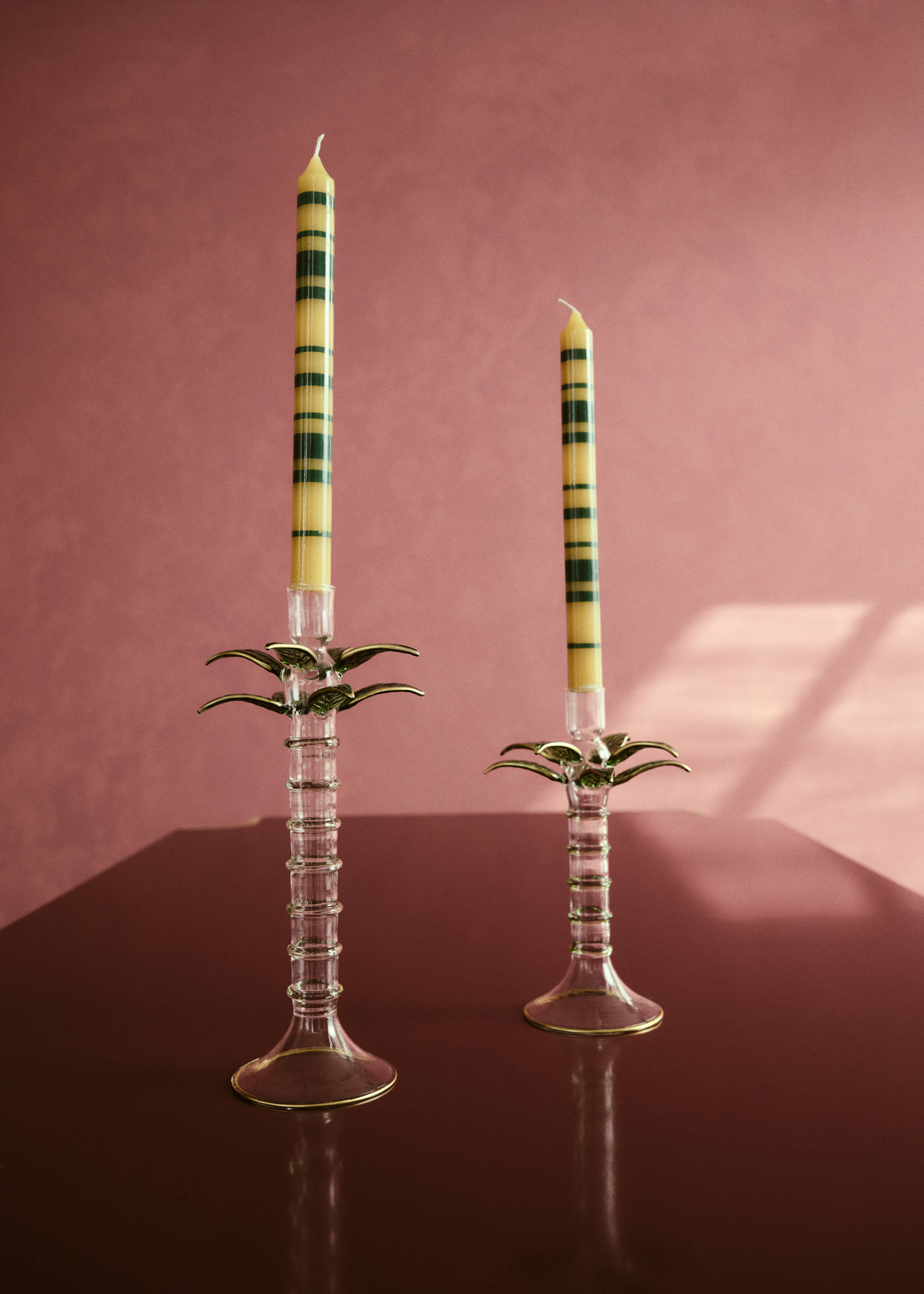Borosilicate palm low candlestick - Details of the article 6