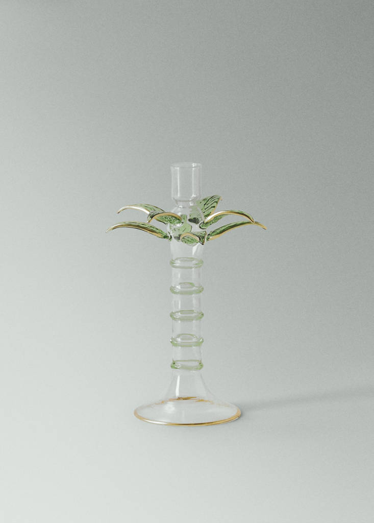 Candelabro borosilicato palmera bajo