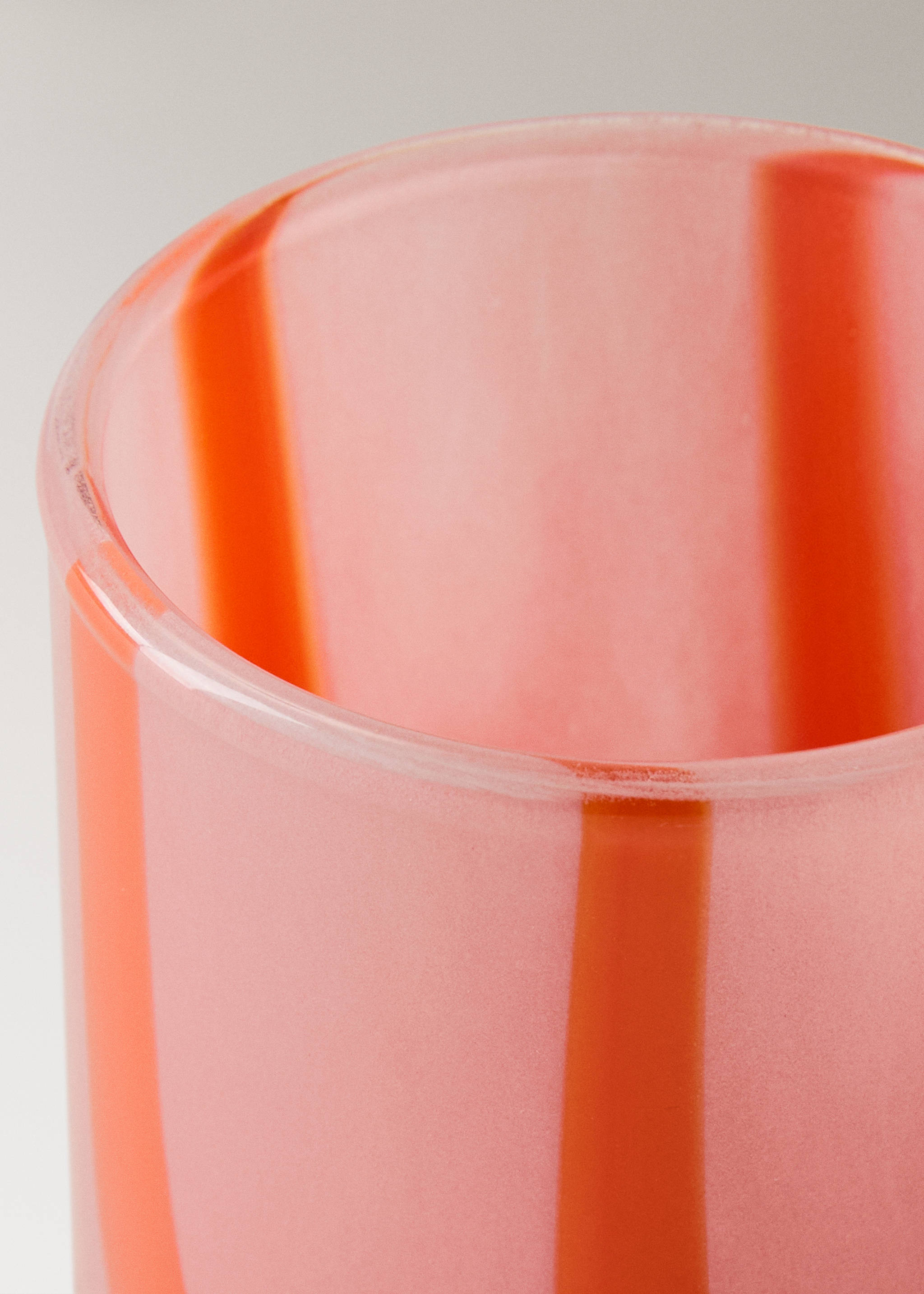 Κηροπήγιο από φυσητό γυαλί - Λεπτομέρεια του προϊόντος 1, Πορτοκαλί. Ref: 27013313-00.