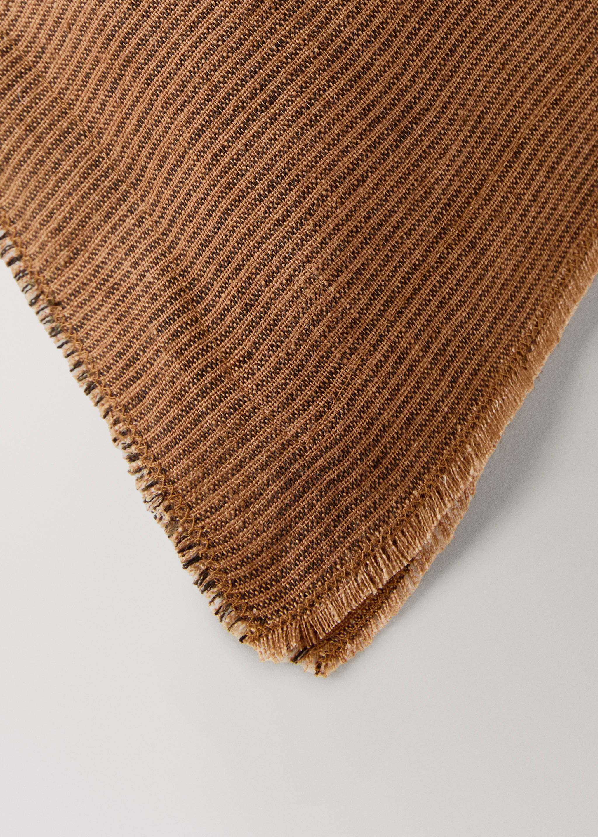 Linen cushion cover with topstitch finish 30x50 cm - Details of the article 1