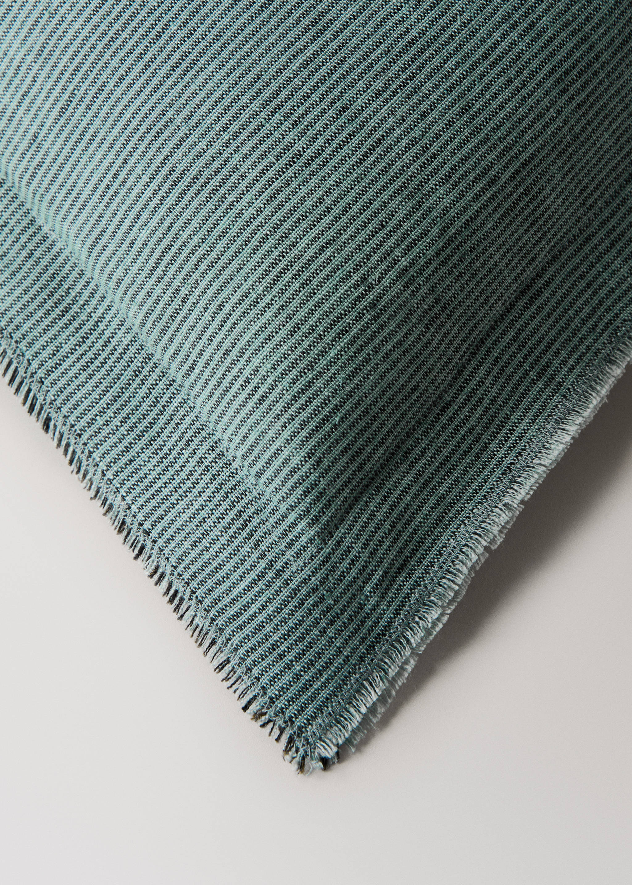 Linen cushion cover with topstitch finish 30x50 cm - Details of the article 1