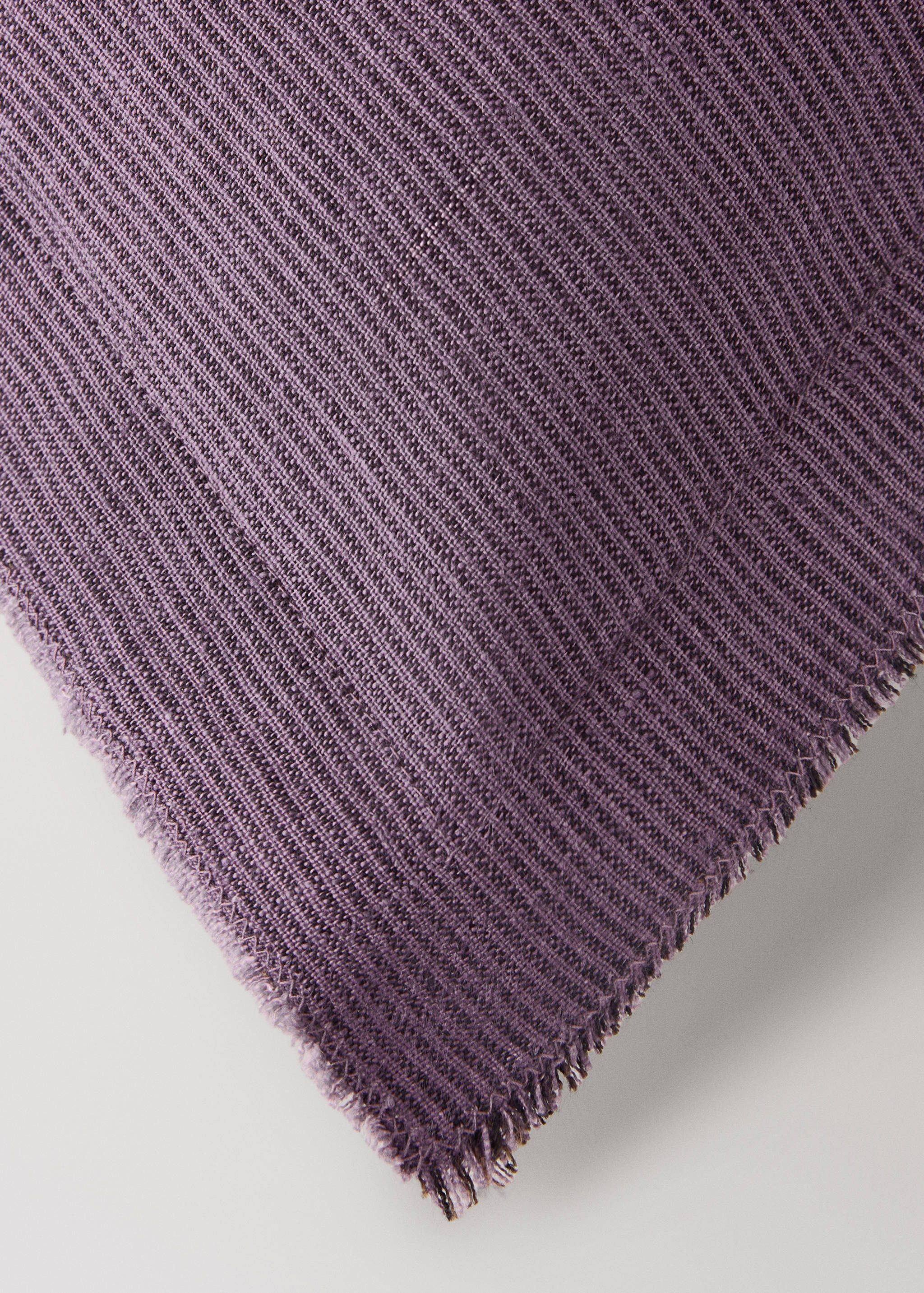 Linen cushion cover with topstitch finish 30x50 cm - Details of the article 1