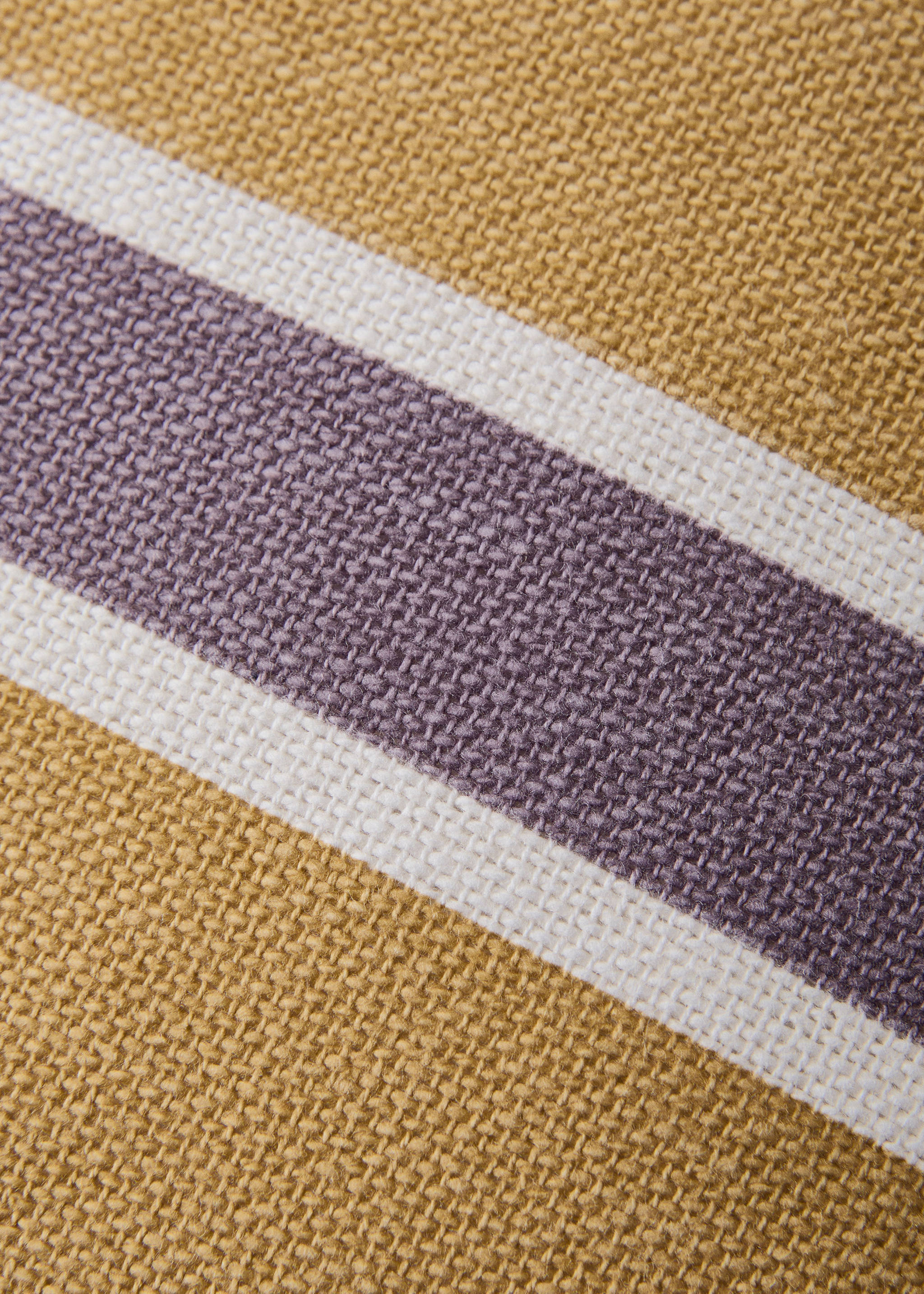 Cotton cushion cover with printed stripes 45x45 cm - Details of the article 3