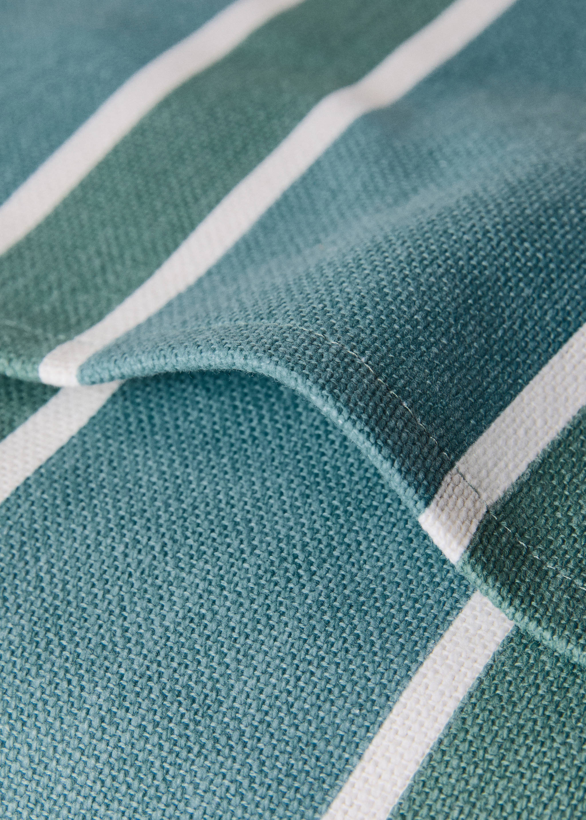 Baumwoll-Kissenhülle mit Streifenmuster 45 x 45 cm - Detail des Artikels 2