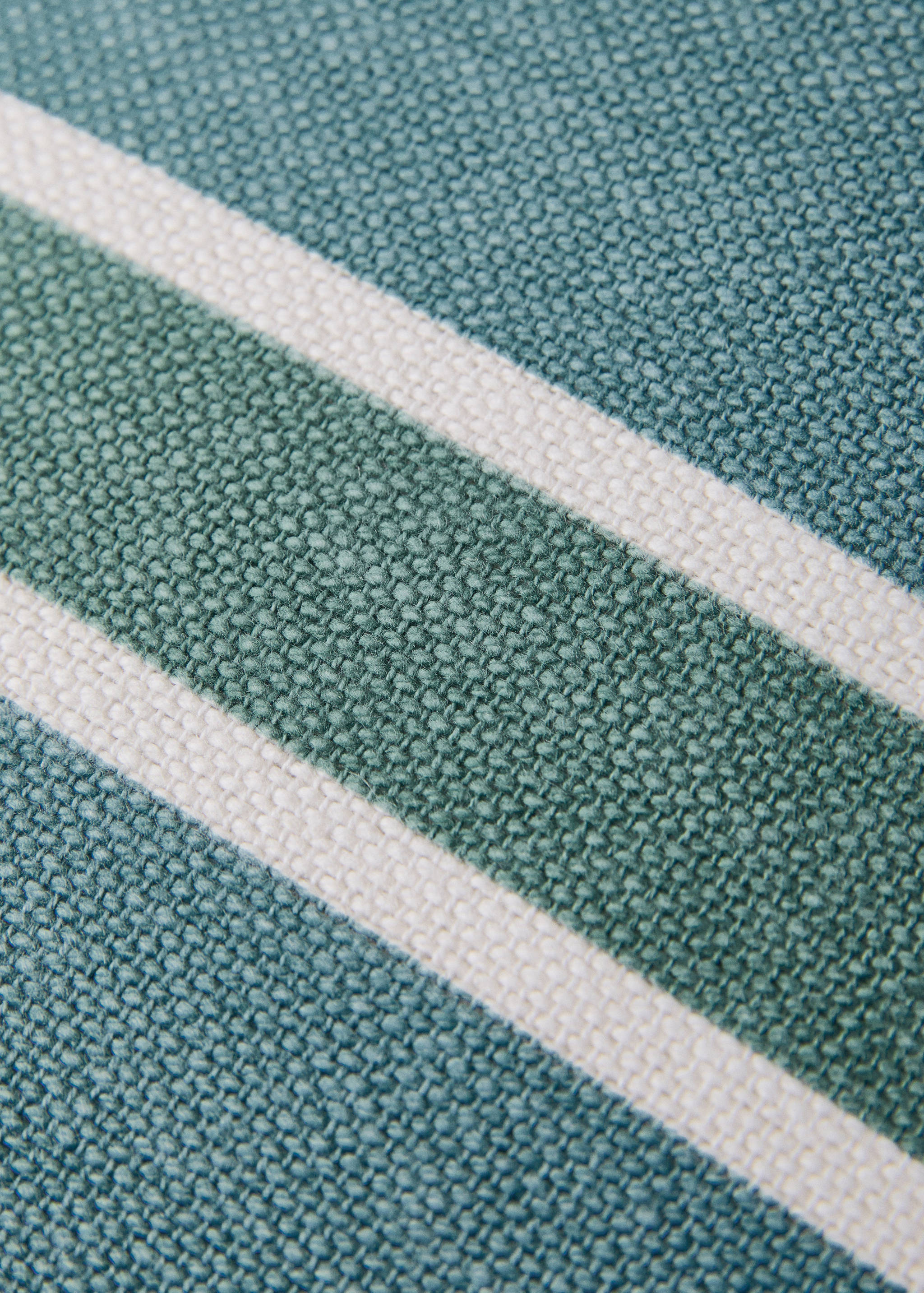 Baumwoll-Kissenhülle mit Streifenmuster 45 x 45 cm - Detail des Artikels 3