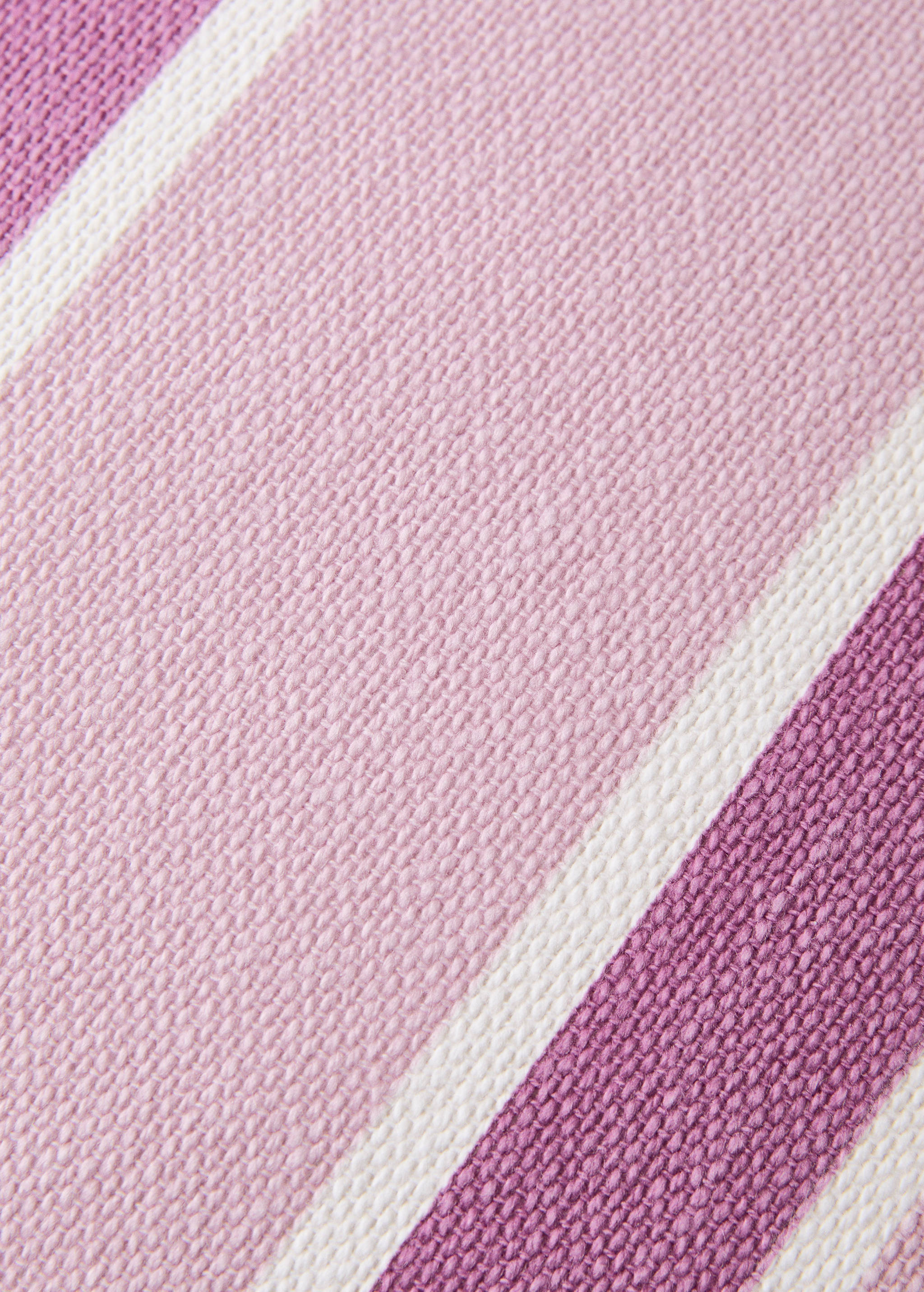 Baumwoll-Kissenhülle mit Streifenmuster 45 x 45 cm - Detail des Artikels 2