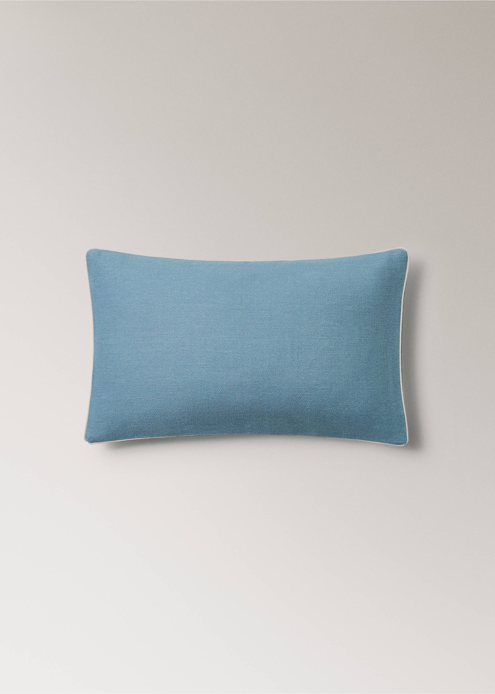 Cotton cushion cover with structure 30x50cm - Article without model, Blue. Ref: 27013322-00.