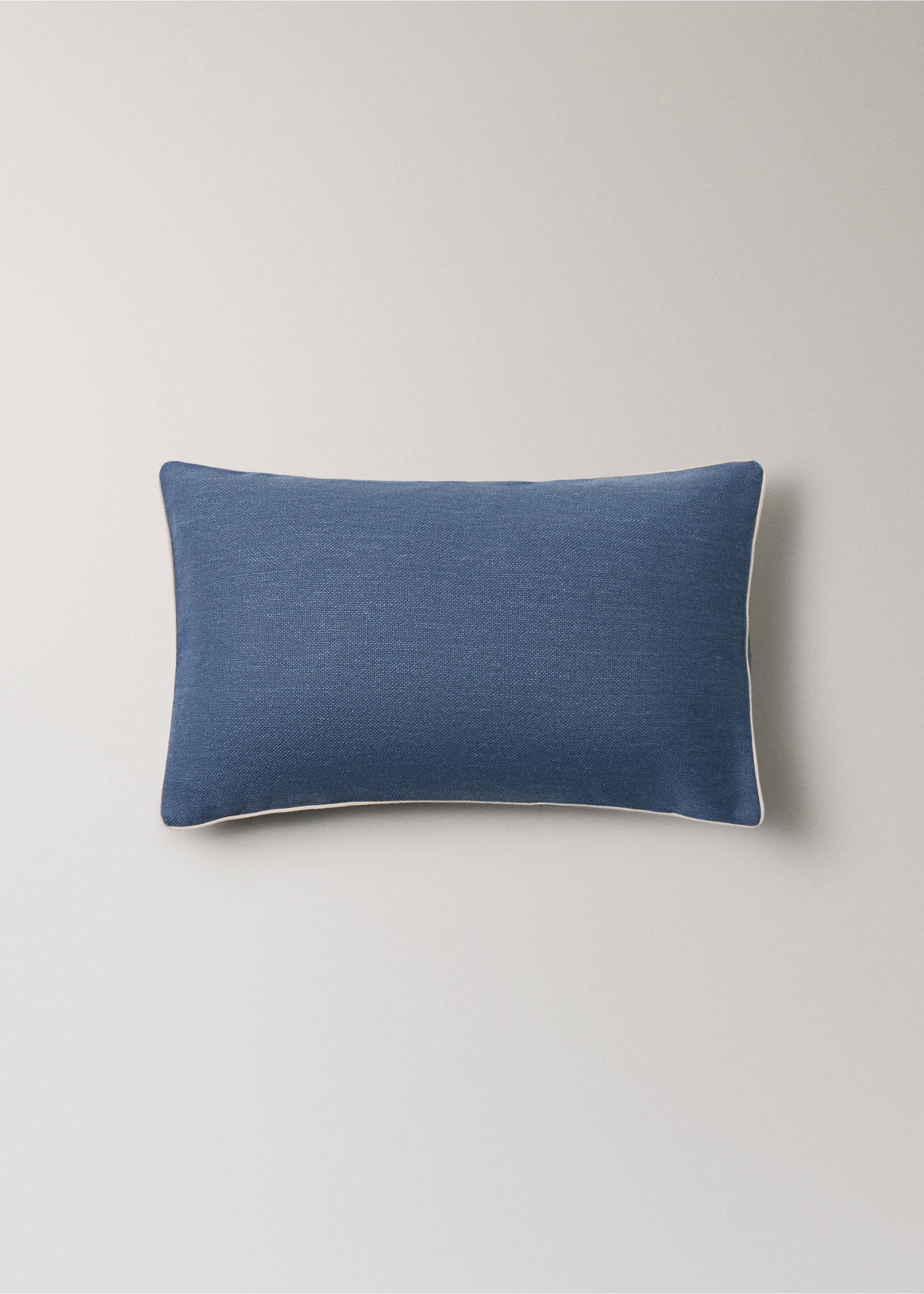 Cotton cushion cover with structure 30 x 50 cm - Article without model, Indigo Blue. Ref: 27013322-00.