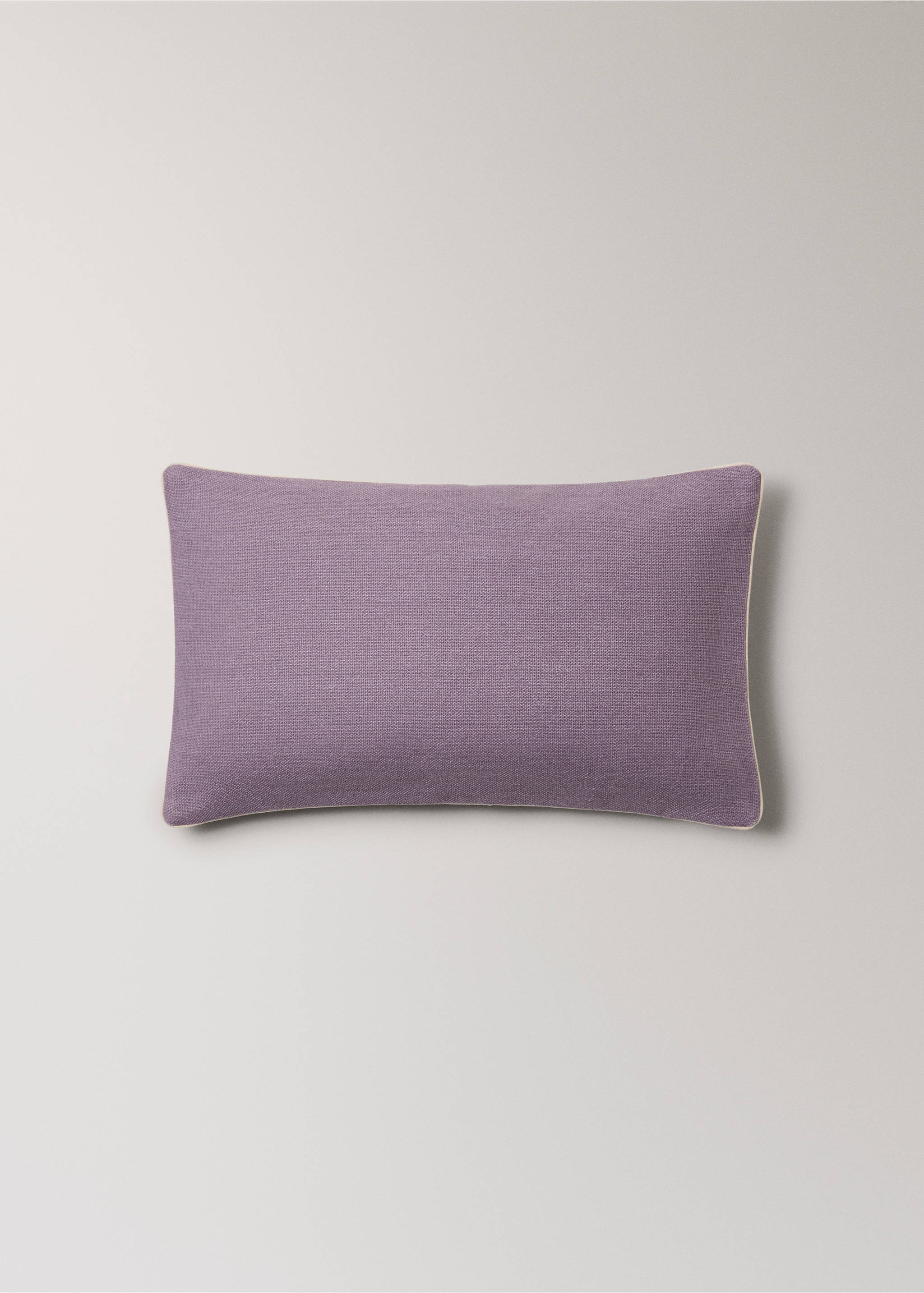 Cotton cushion cover with structure 30x50cm - Article without model, Blackberry. Ref: 27013322-00.