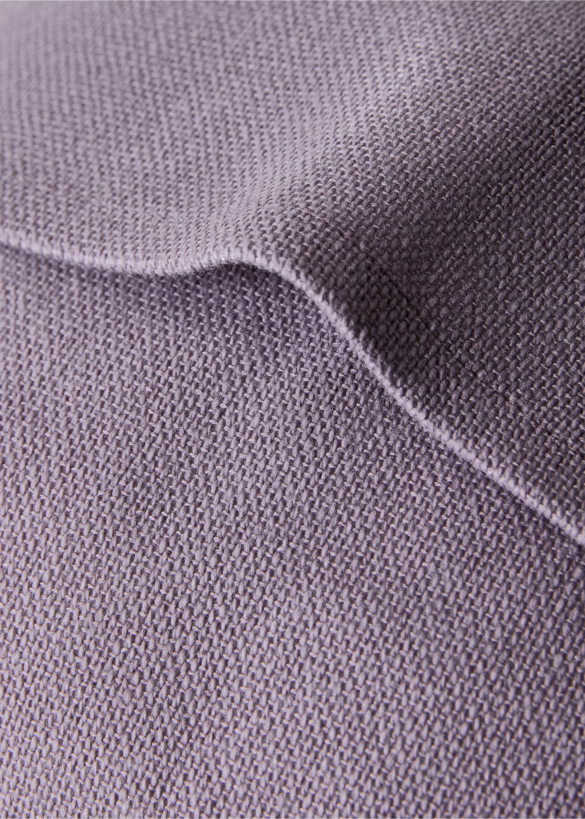 Cotton cushion cover with structure 30x50cm - Details of the article 2, Blackberry. Ref: 27013322-00.