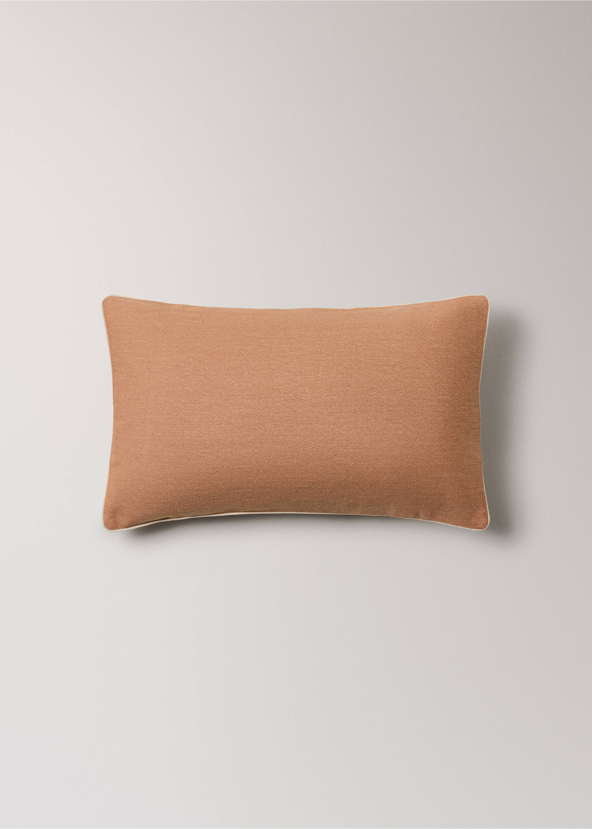 Cotton cushion cover with structure 30x50cm - Article without model, Russet. Ref: 27013322-00.