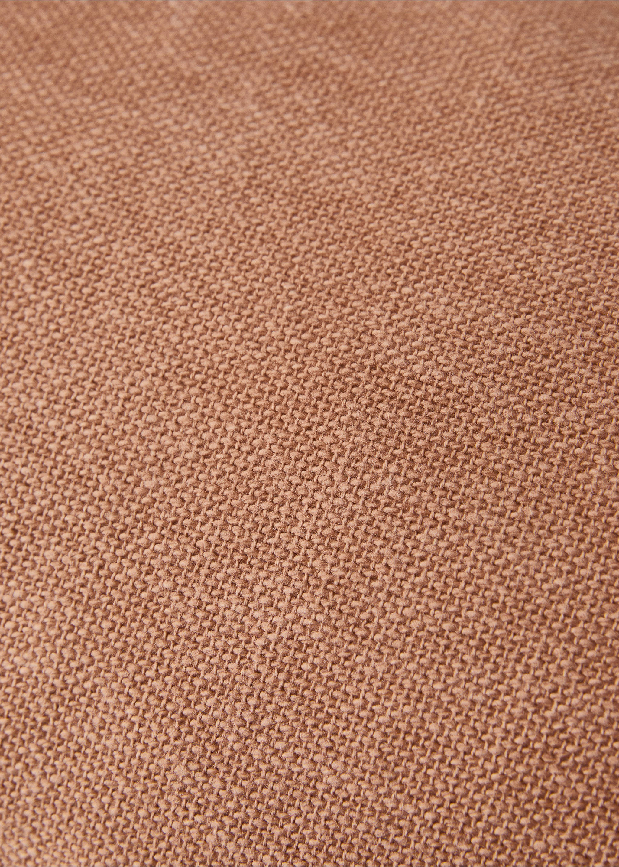 Cotton cushion cover with structure 30x50cm - Details of the article 3, Russet. Ref: 27013322-00.