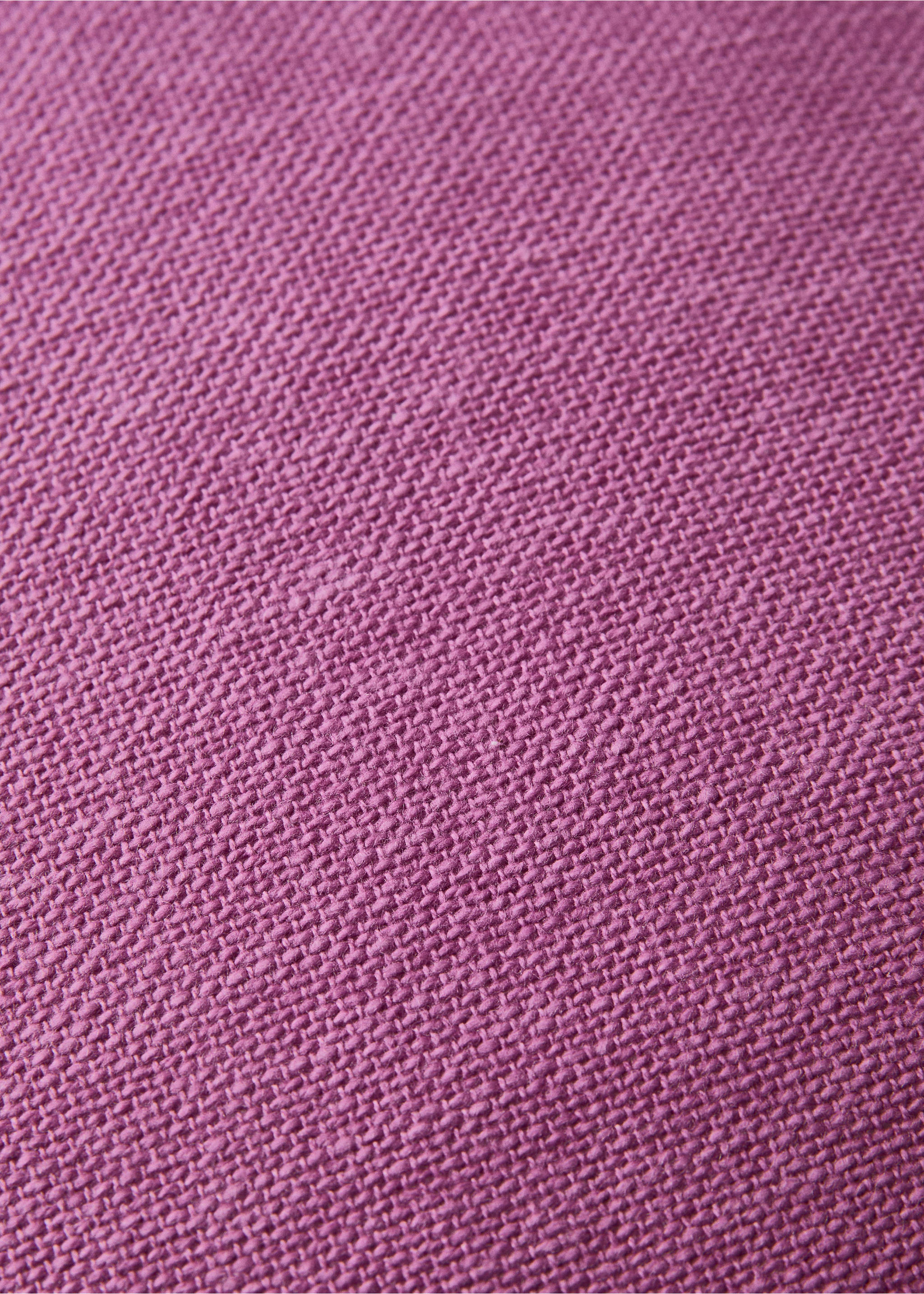 Cotton cushion cover with structure 30x50cm - Details of the article 2, Medium Pink. Ref: 27013322-00.