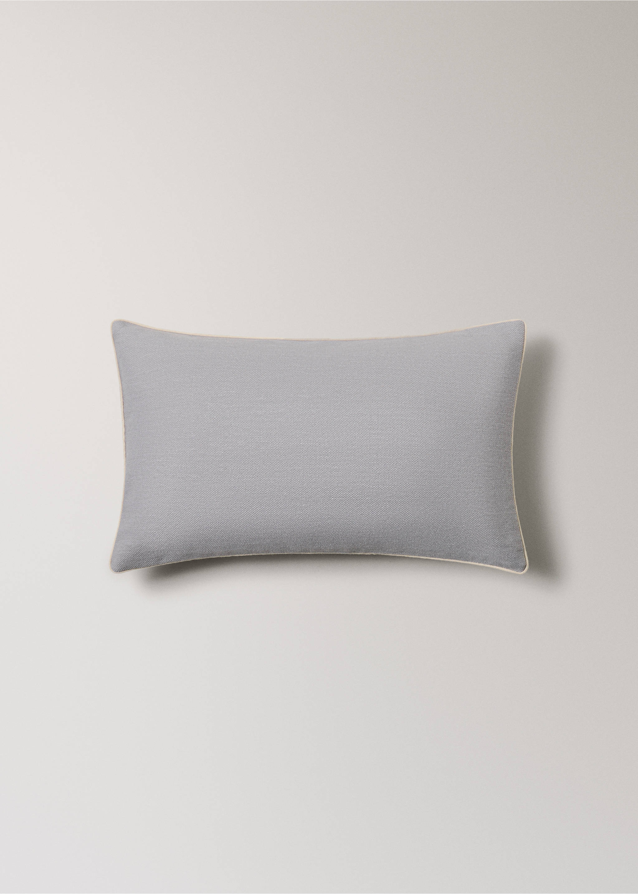Cotton cushion cover with structure 30x50cm - Article without model, Grey. Ref: 27013322-00.