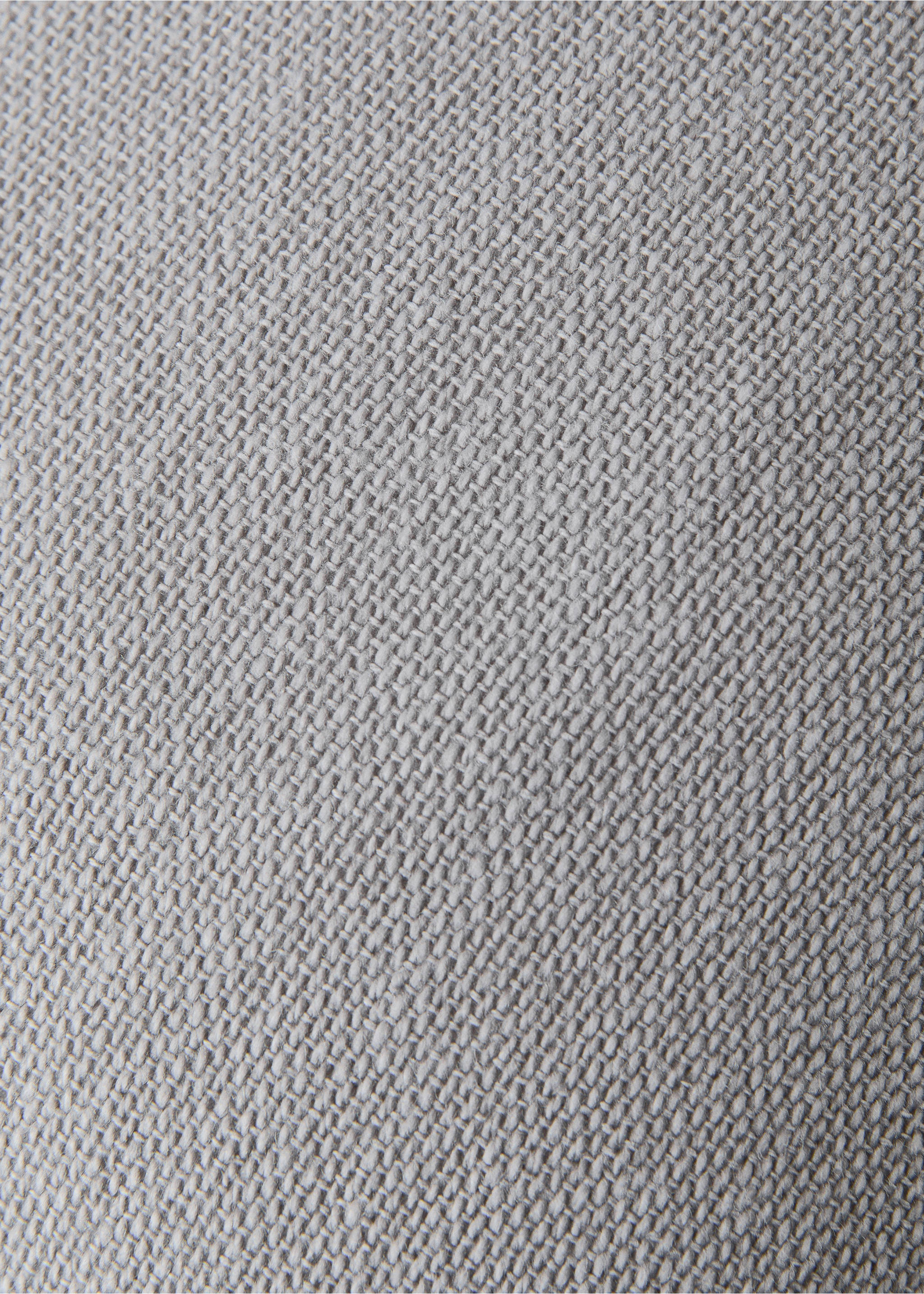 Cotton cushion cover with structure 30x50cm - Details of the article 3, Grey. Ref: 27013322-00.
