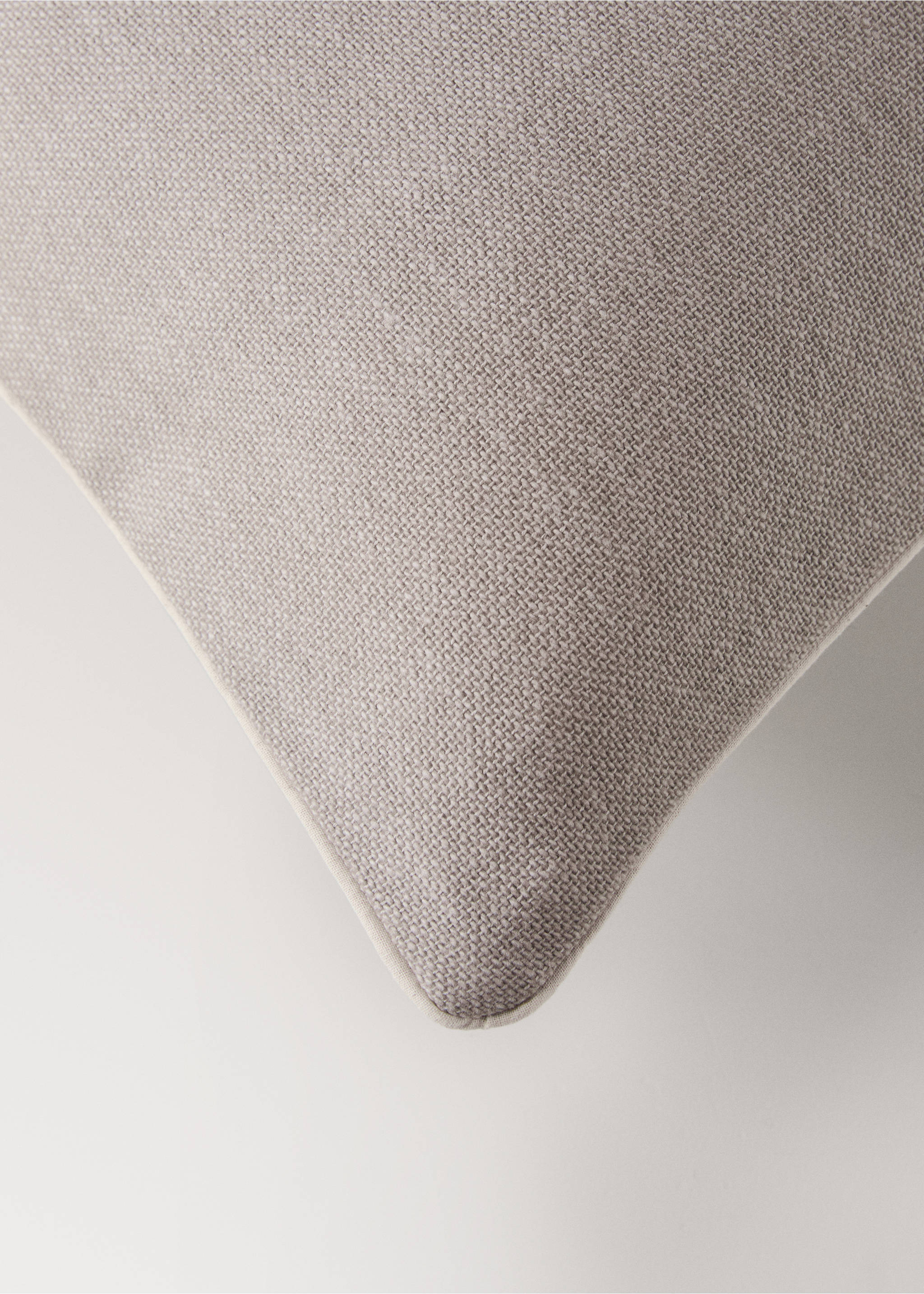 Strukturirana pamučna navlaka za jastučić 45 x 45 cm - Detalji artikla 1, Boja pijeska. Ref: 27013323-00.