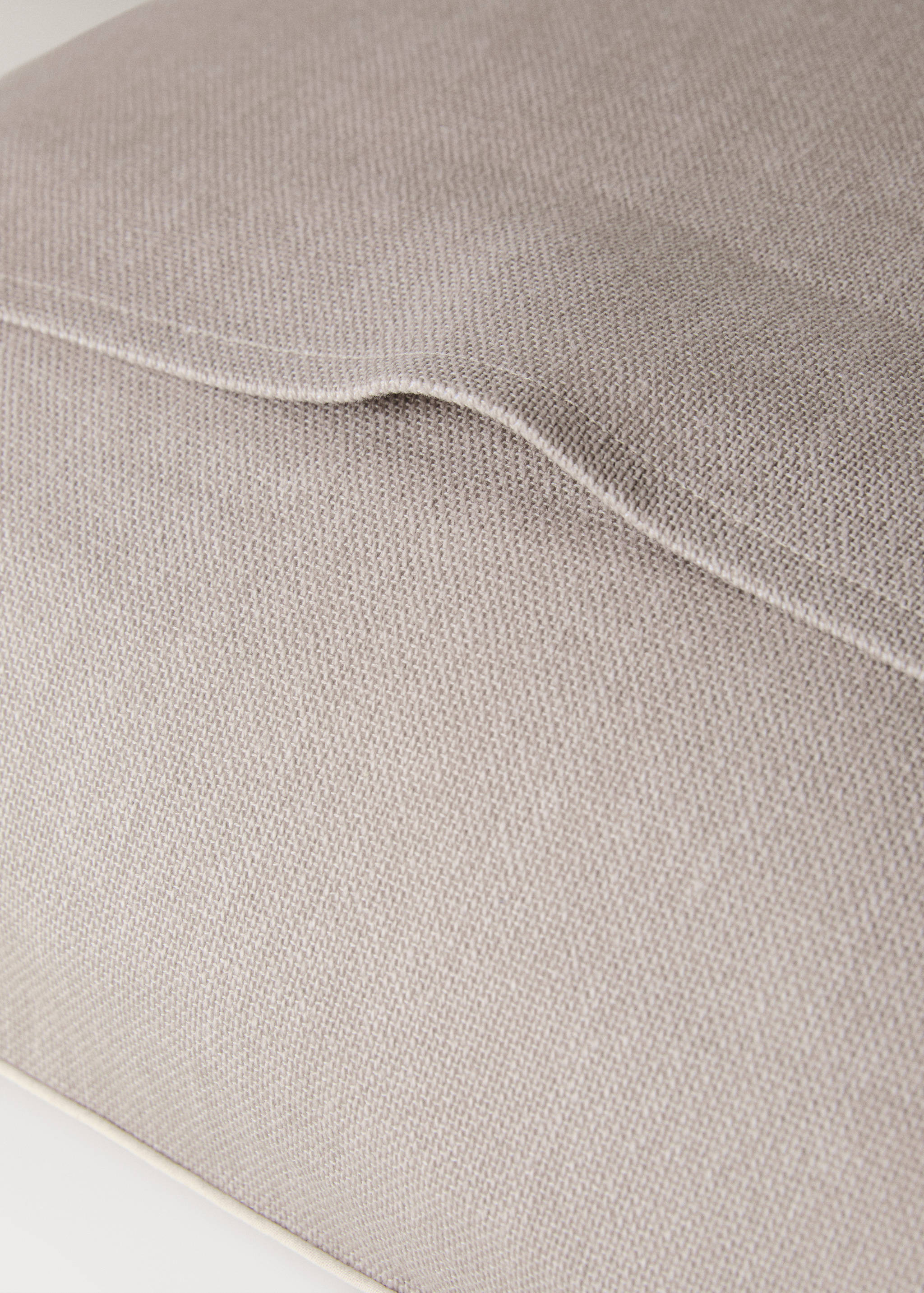 Kissenbezug aus Baumwolle mit Struktur, 45 x 45 cm - Detail des Artikels 2