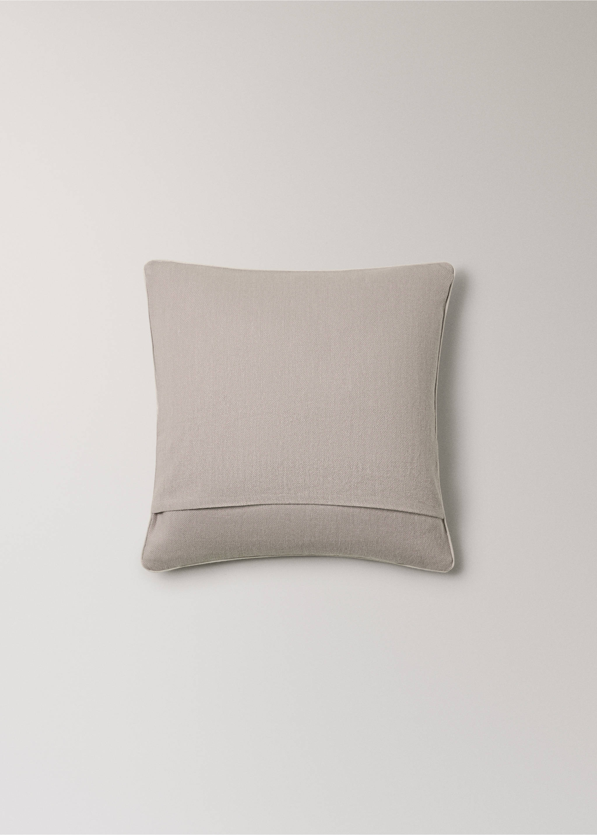 Strukturirana pamučna navlaka za jastučić 45 x 45 cm - Detalji artikla 4, Boja pijeska. Ref: 27013323-00.